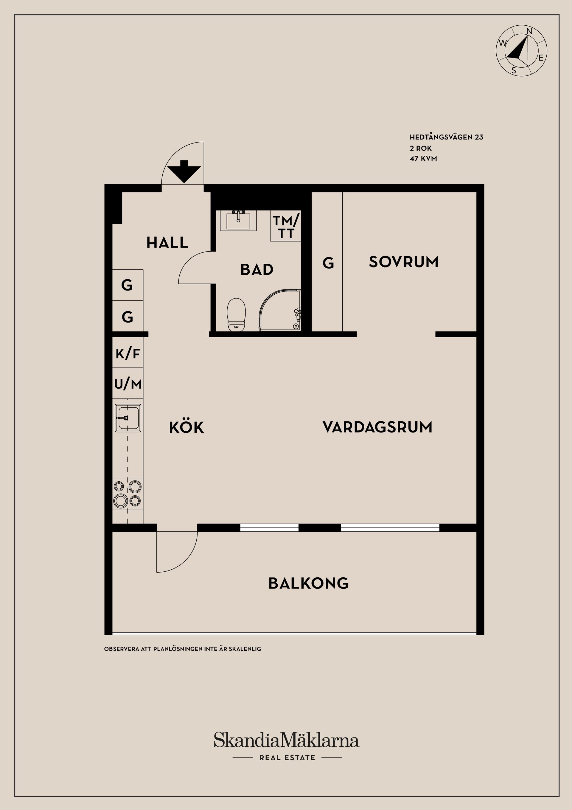 Bostadsrätt, Hedtångsvägen 23, Göteborg