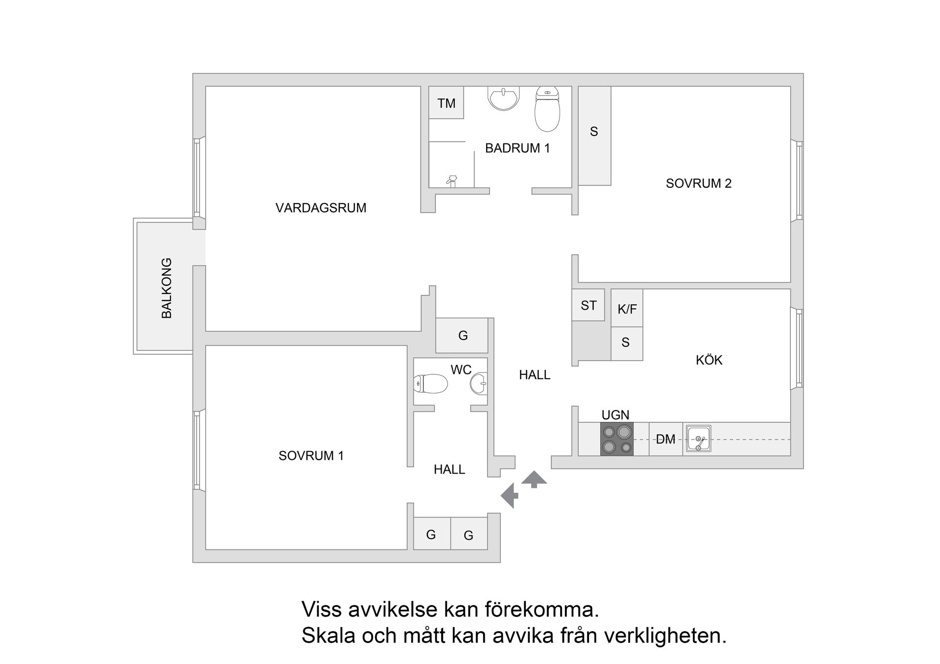 Bostadsrätt, Ritorpsvägen 9, 2 tr, Ritorp, Solna