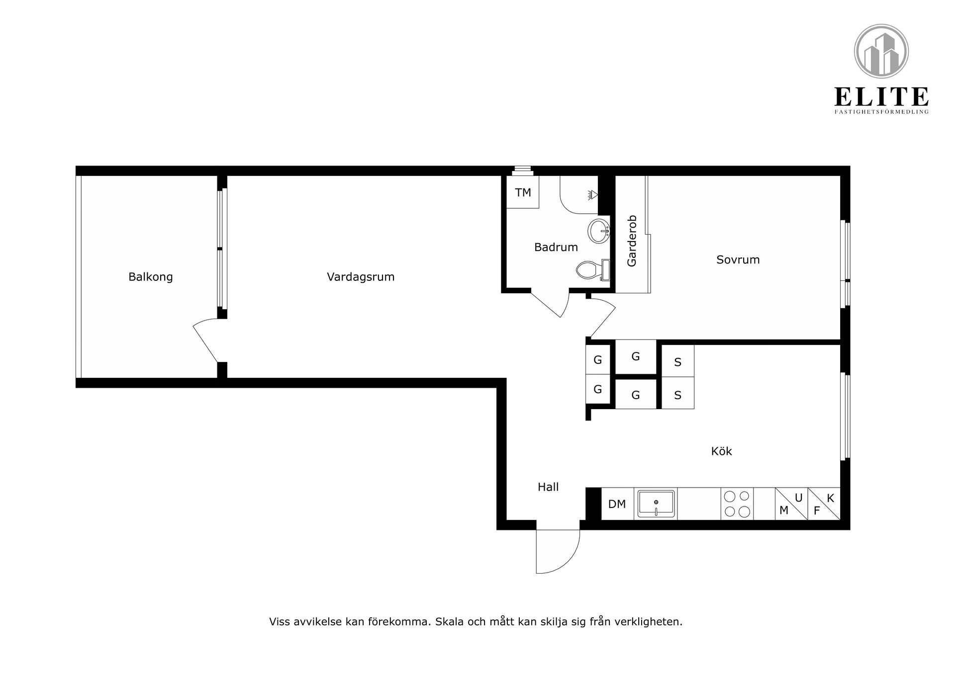 Bostadsrätt, Högalidsvägen 30A, Högalid, Trelleborg