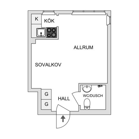 Bostadsrätt, Sturegatan 3B, Centralt, Linköping