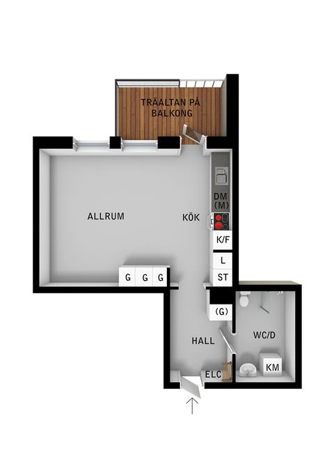 Bostadsrätt, Alva Myrdals Gata 4, Hägersten, Stockholm