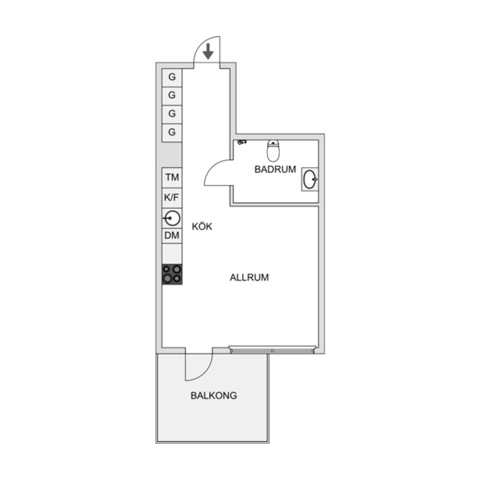 Bostadsrätt, Smidesvägen 10C, 1tr, Centrum, Vallentuna