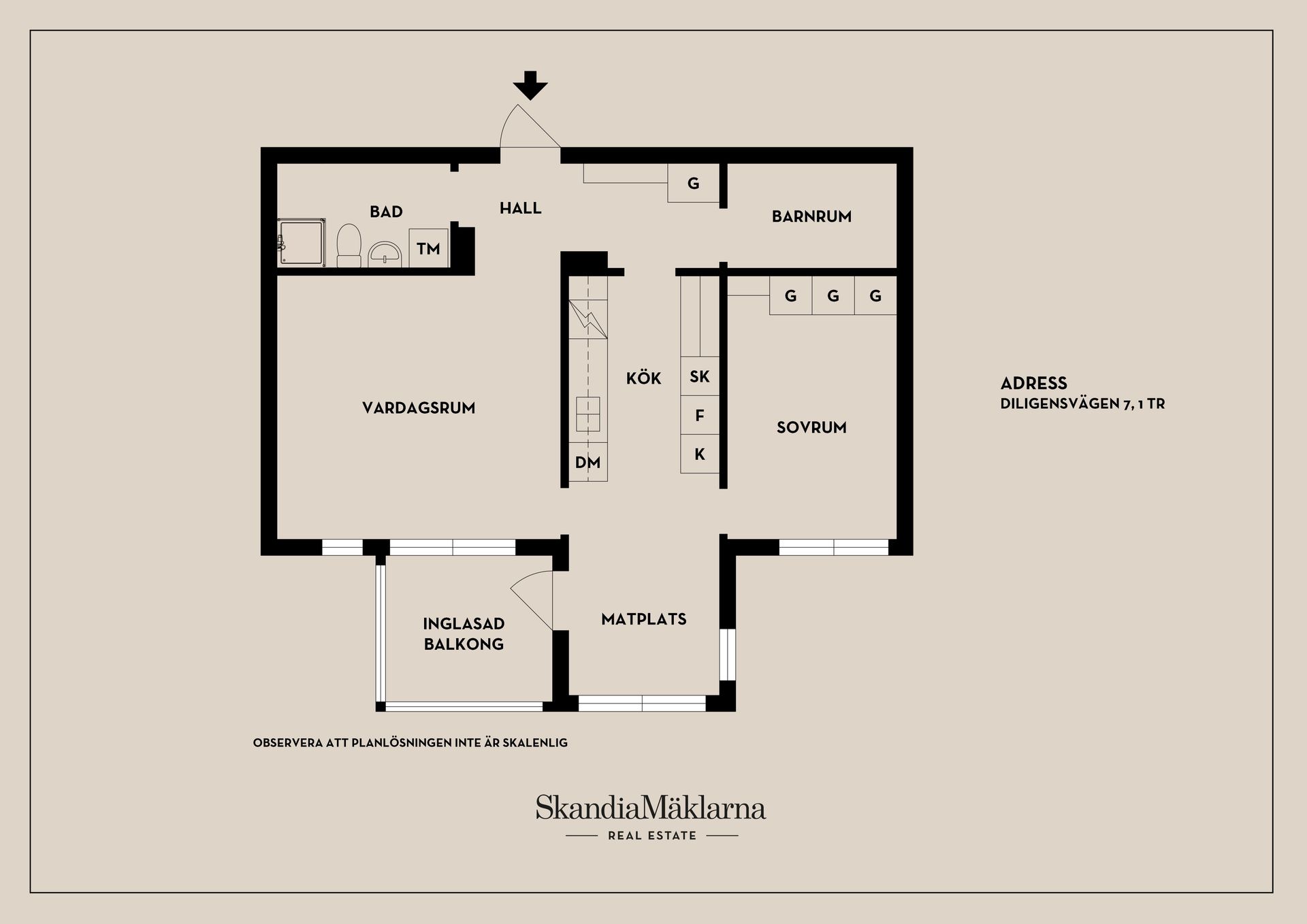 Bostadsrätt, Diligensvägen 7, Jarlaberg, Nacka