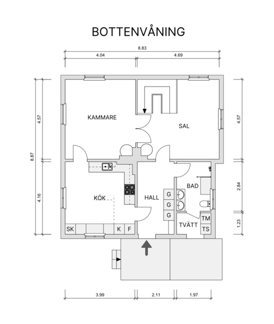 Villa, Köpmangatan 5, Bureå, Skellefteå