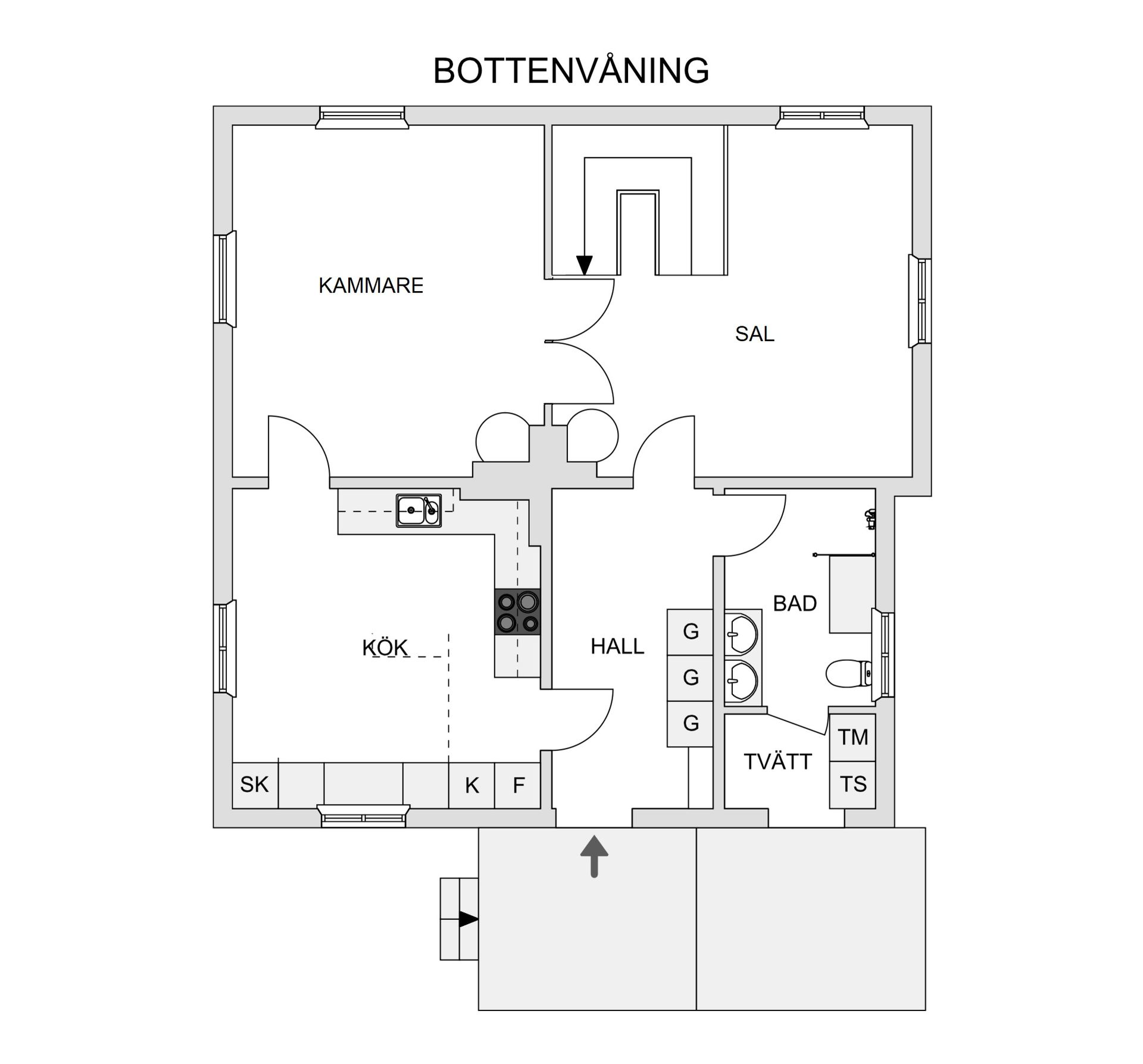 Villa, Köpmangatan 5, Bureå, Skellefteå
