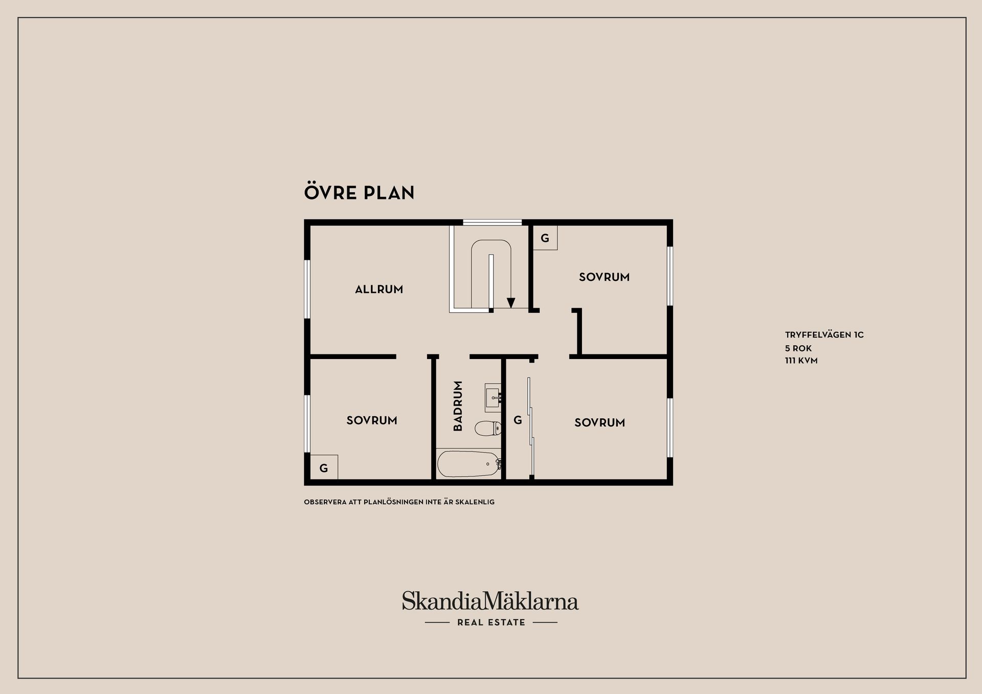 Radhus, Tryffelvägen 1C, Östra, Mjölby