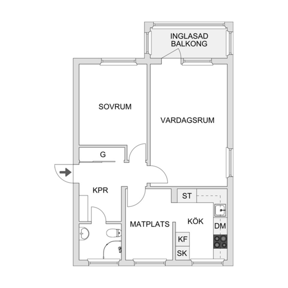 Bostadsrätt, Ågårdsvägen 63, Hjortsberg, Ljungby