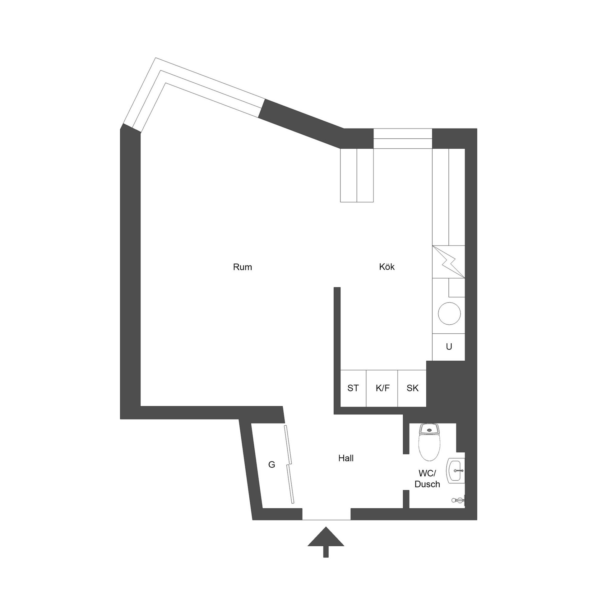 Bostadsrätt, Hospitalsgatan 41, Centralt, Norrköping