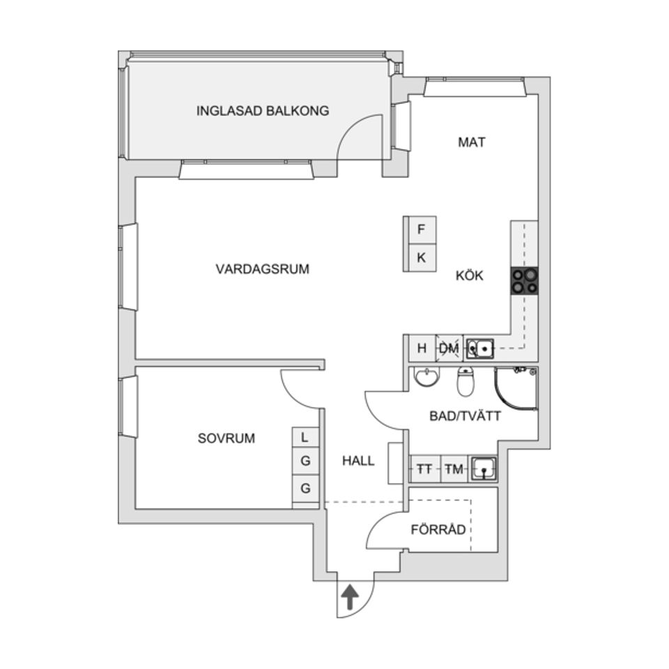 Bostadsrätt, Hermansvägen 13A, Rosenlund, Jönköping
