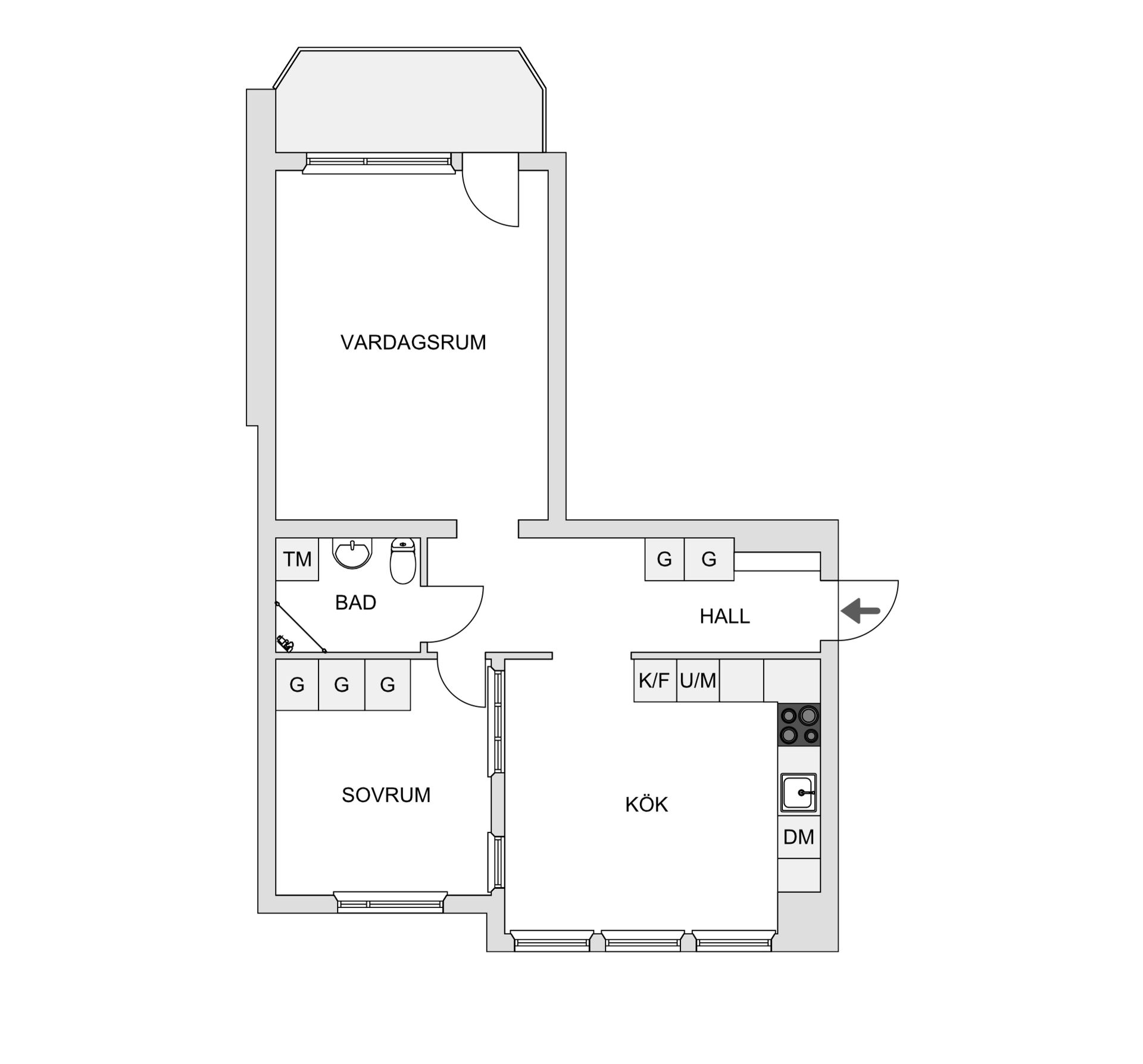Bostadsrätt, Hyttlidgatan 67C, Norrböle, Skellefteå