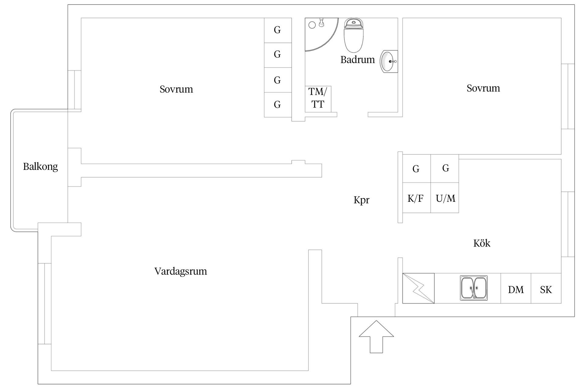Bostadsrätt, Vindelgatan 34A, Byttorp, Borås