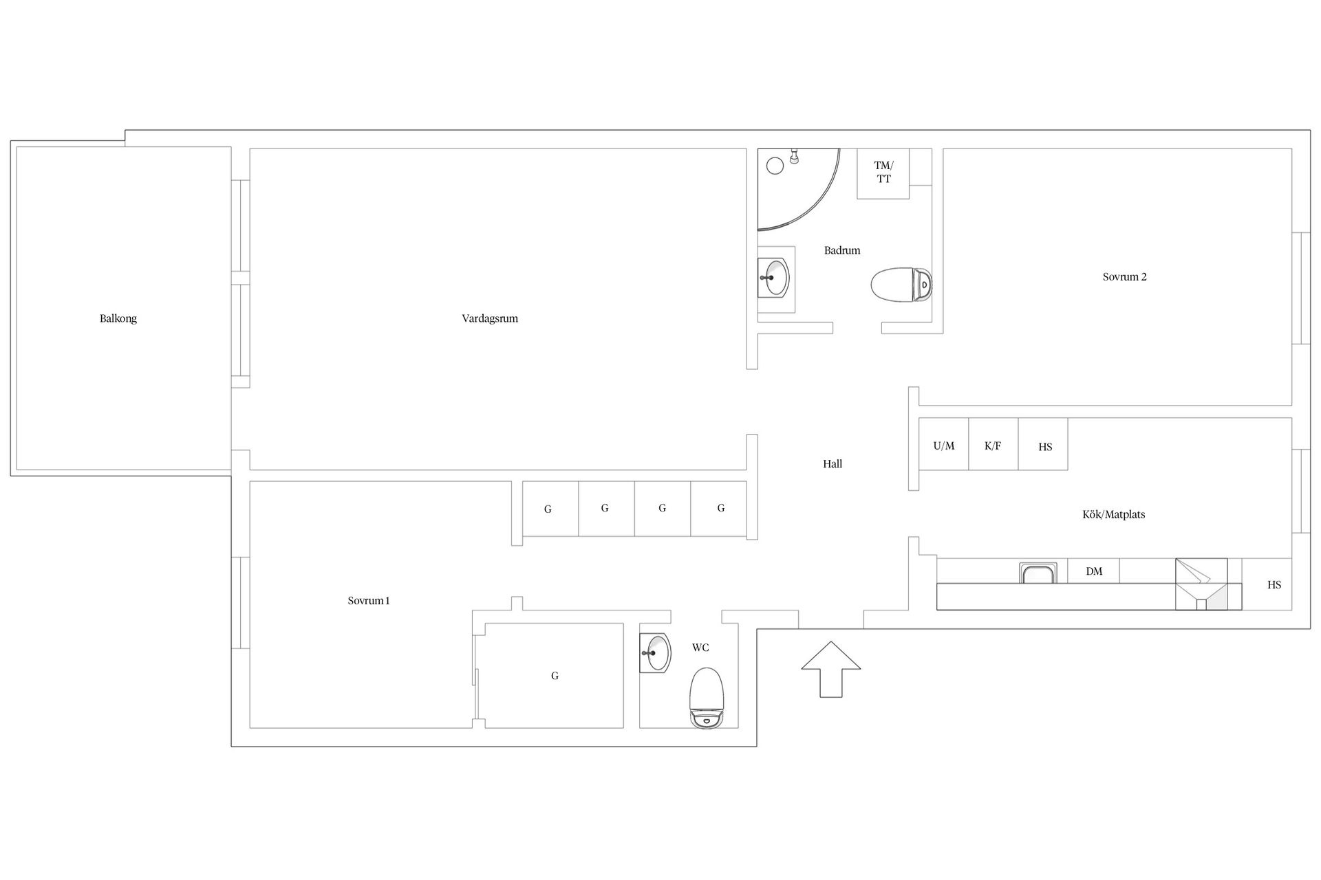 Bostadsrätt, Högalidsvägen 42C, Högalid, Trelleborg