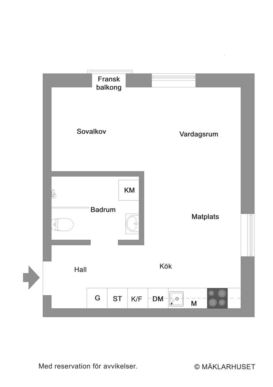 Bostadsrätt, Slottsgatan 41A, Öster City, Jönköping