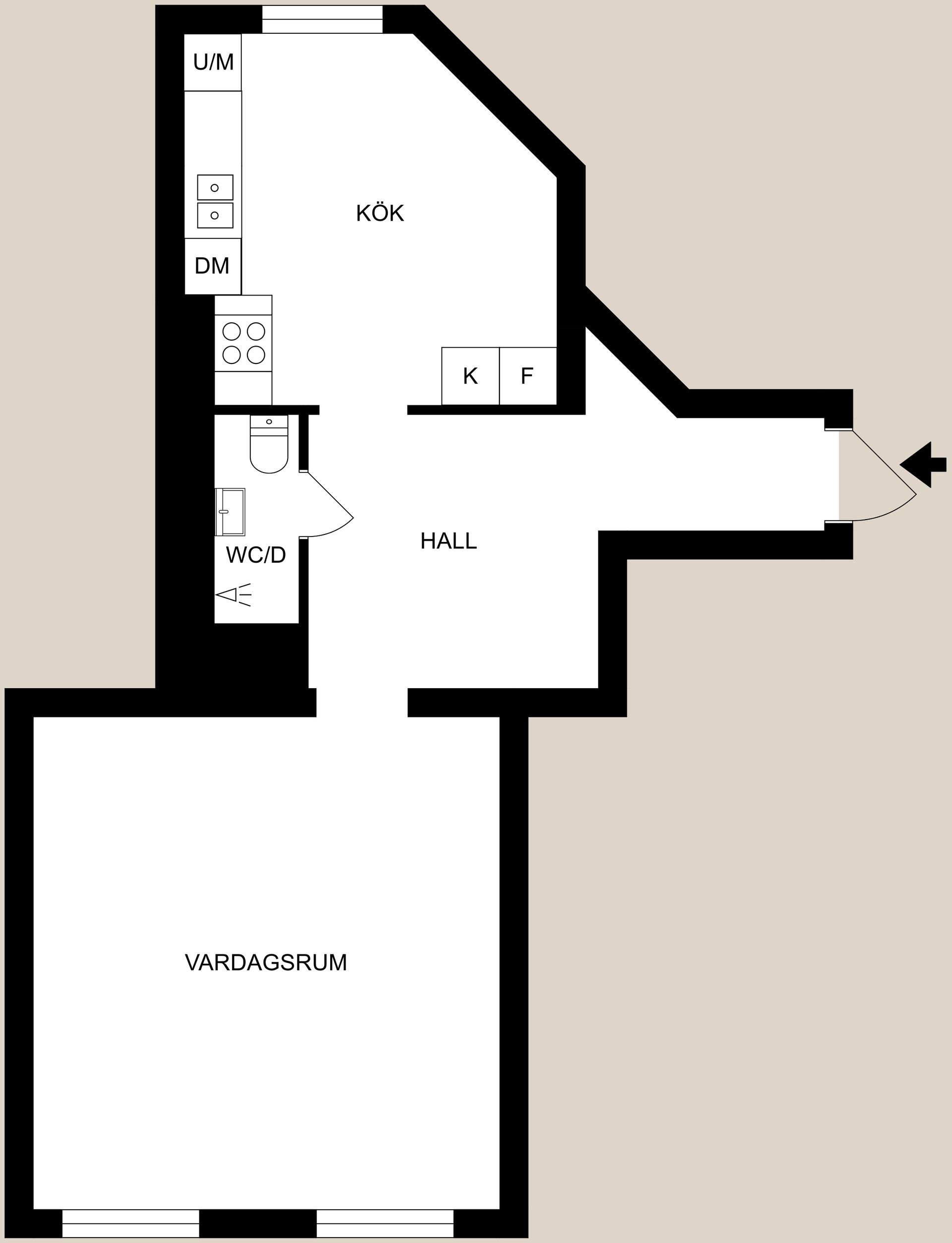 Bostadsrätt, Enebygatan 35B, Centralt, Norr, Norrköping