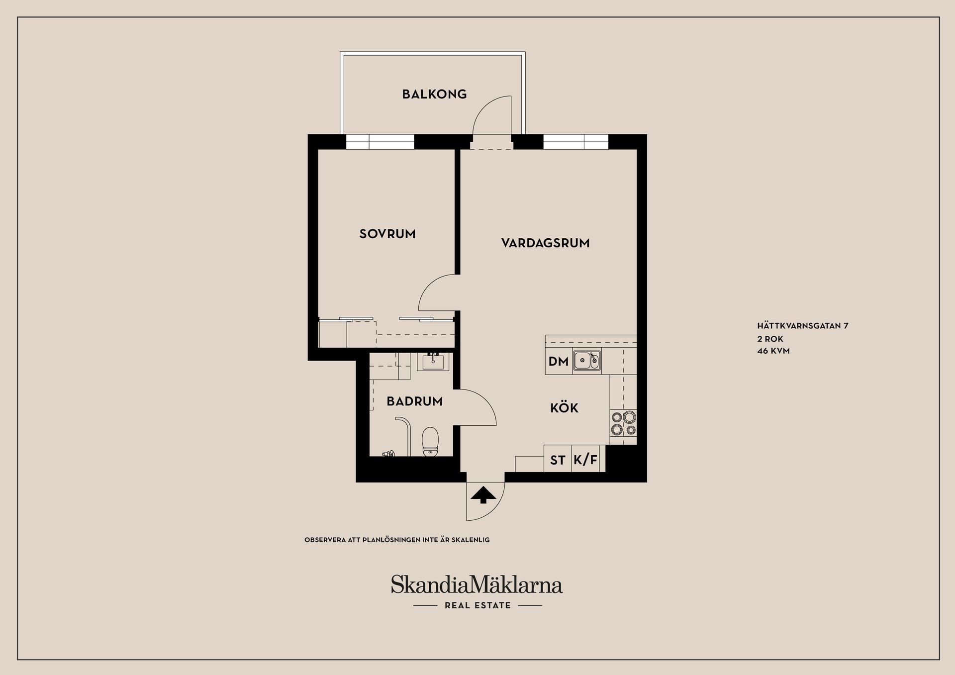 Bostadsrätt, Hättkvarnsgatan 7, Jakobsberg, Järfälla
