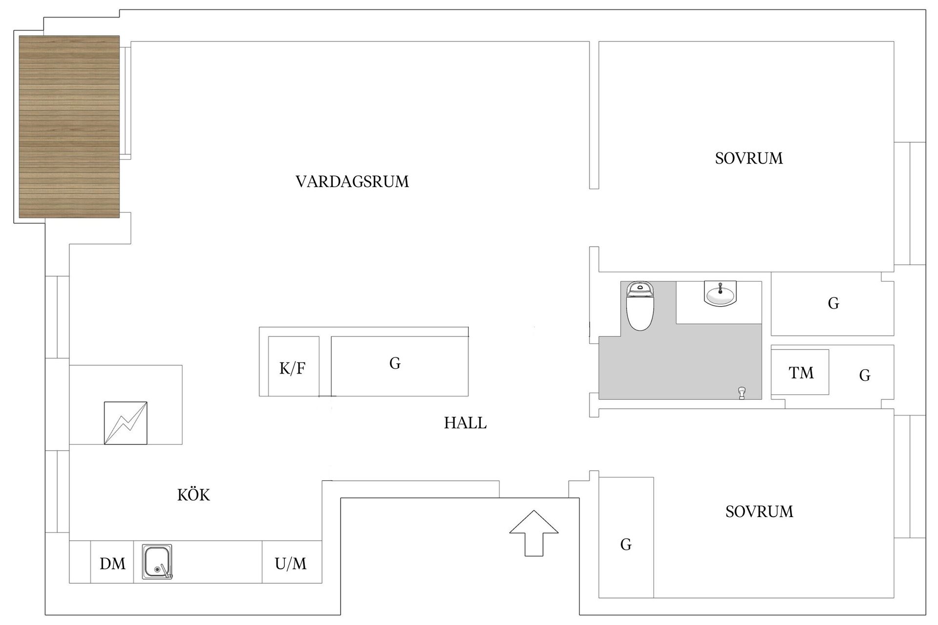 Bostadsrätt, Hammarbygatan 5A, Oxbacken, Västerås