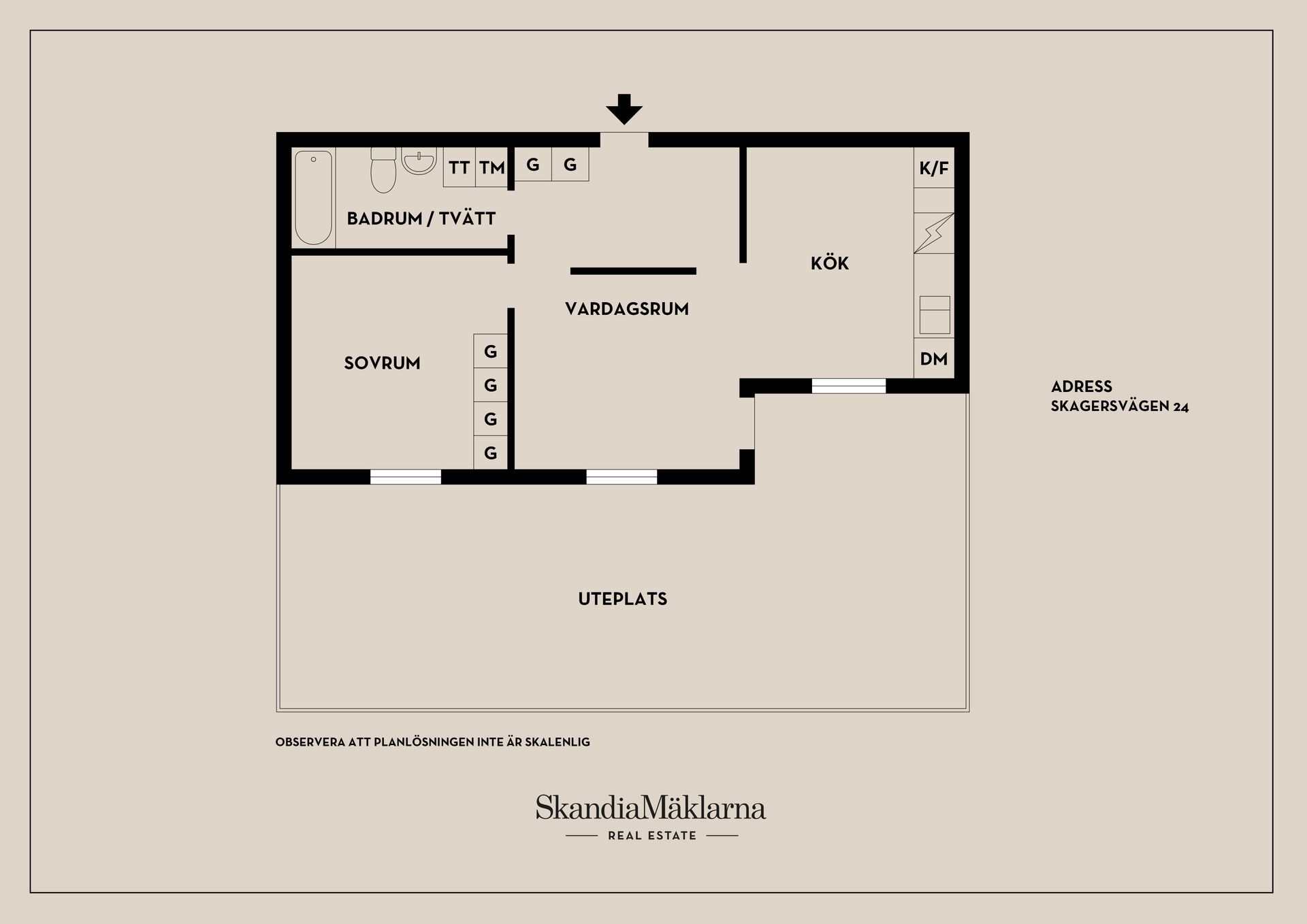 Bostadsrätt, Skagersvägen 24, Årsta, Stockholm