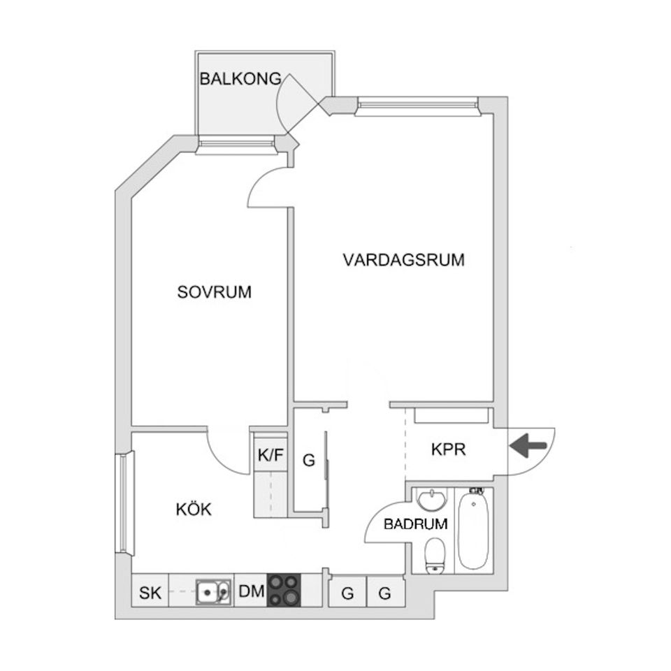 Bostadsrätt, Tollstorpsgatan 7, Tullen, Borås