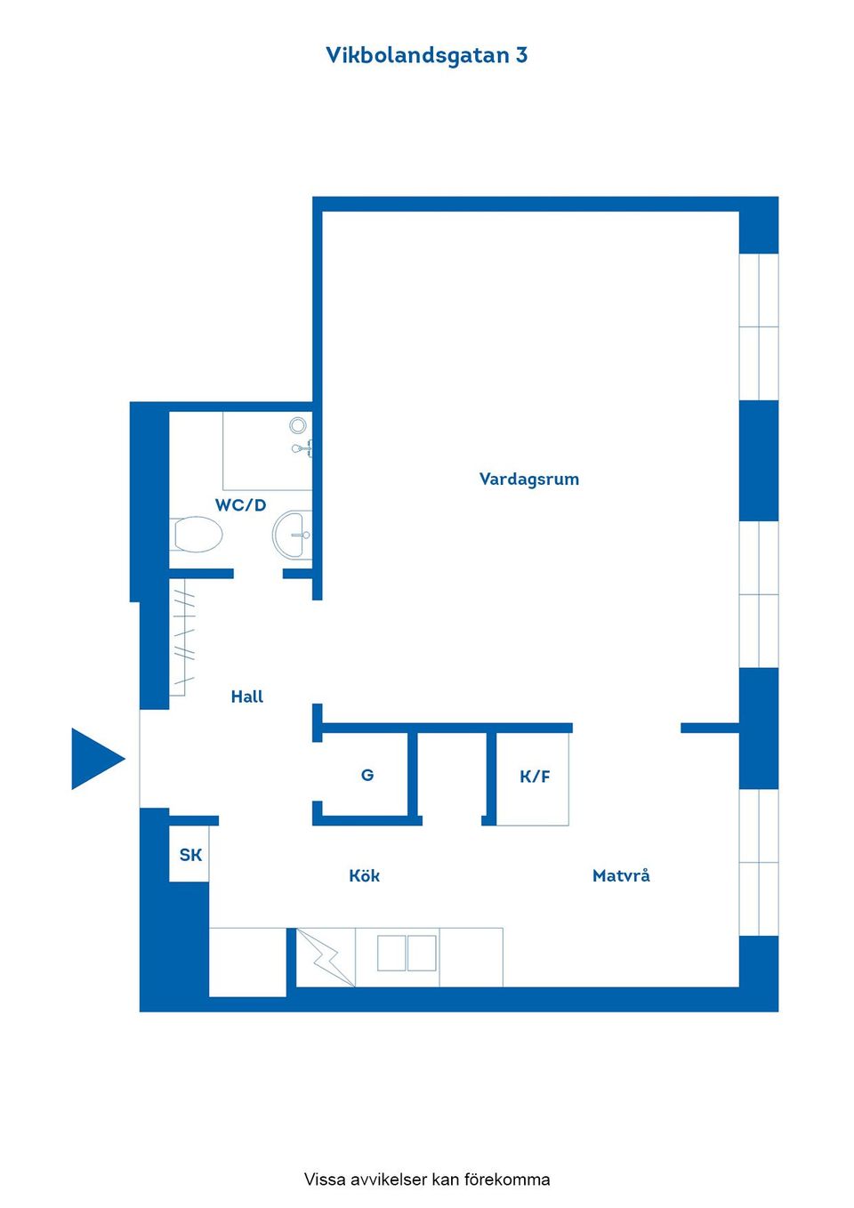 Bostadsrätt, Vikbolandsgatan 3, Centralt, Norrköping