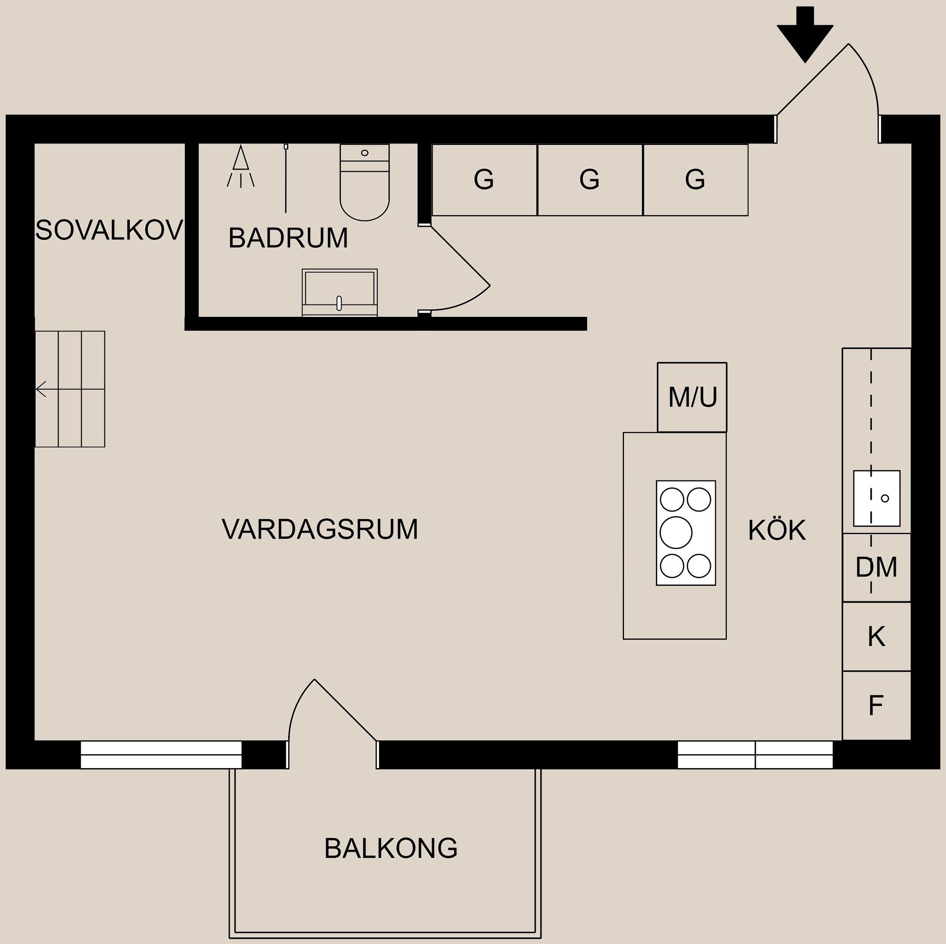 Bostadsrätt, Nelinsgatan 22, Söder, Norrköping