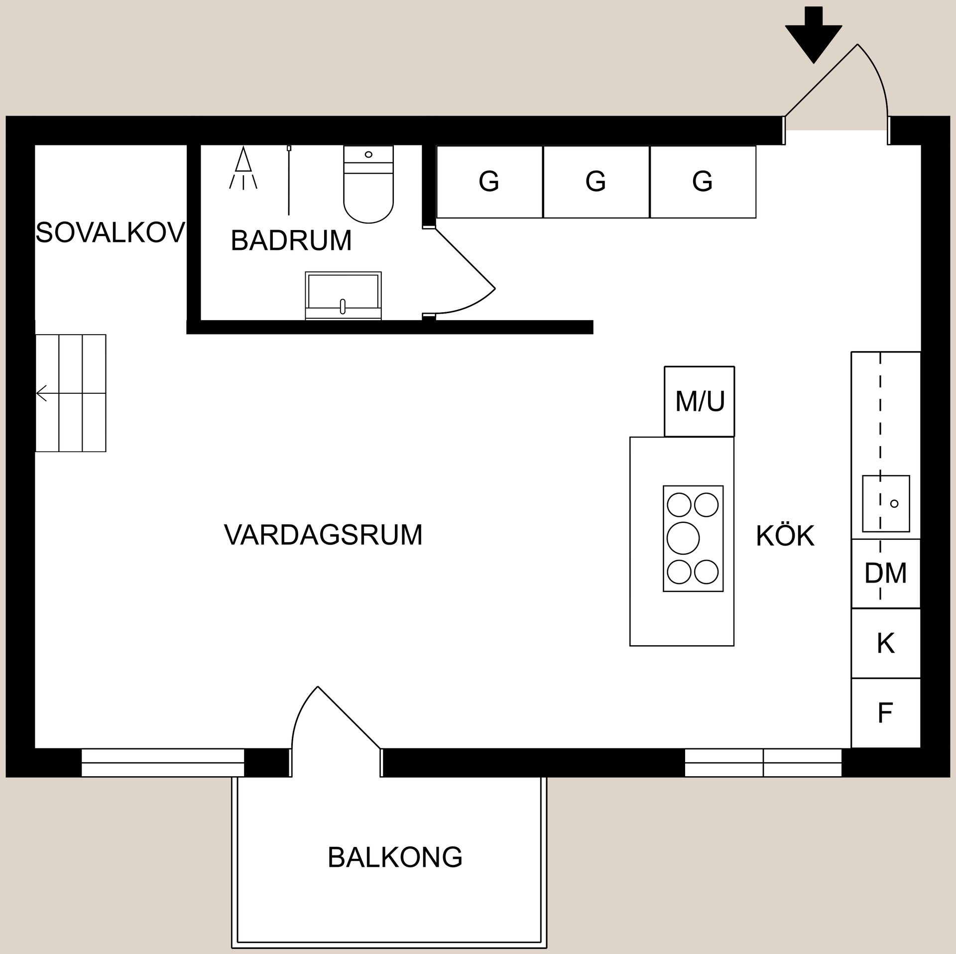 Bostadsrätt, Nelinsgatan 22, Söder, Norrköping