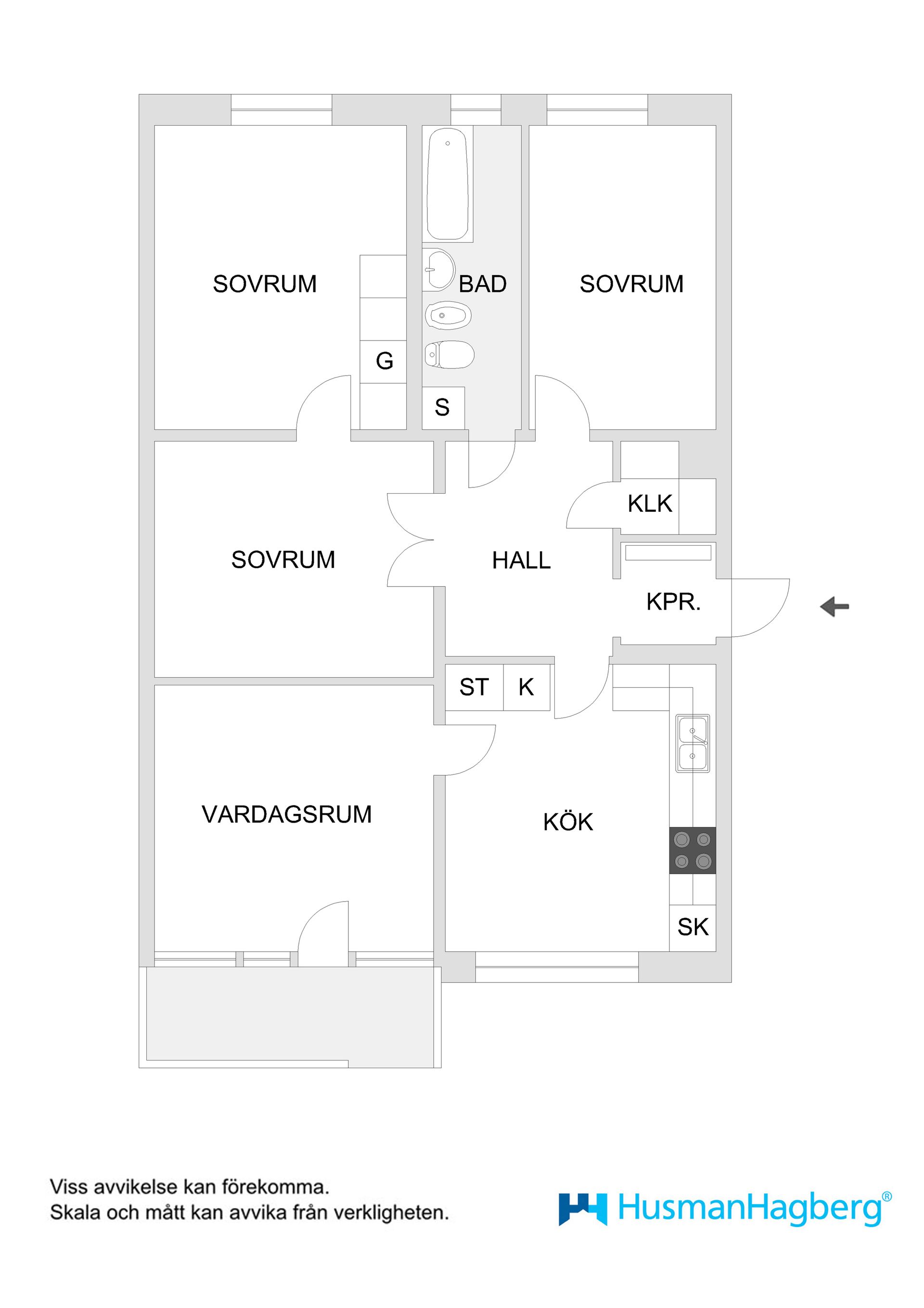 Bostadsrätt, Korpralsvägen 7B, Teg, Umeå