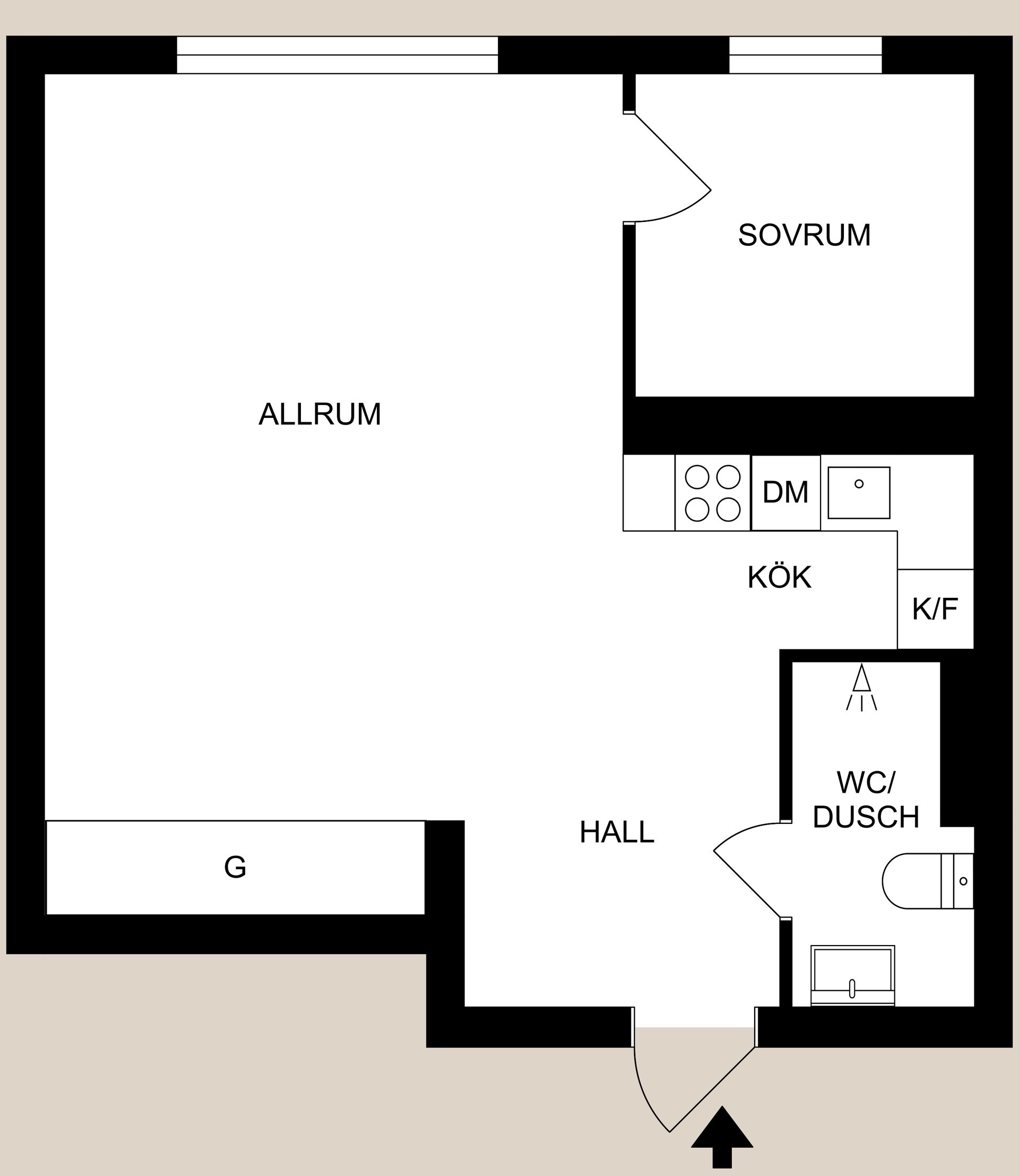 Bostadsrätt, Lagergrensgatan 22, Söder, Norrköping