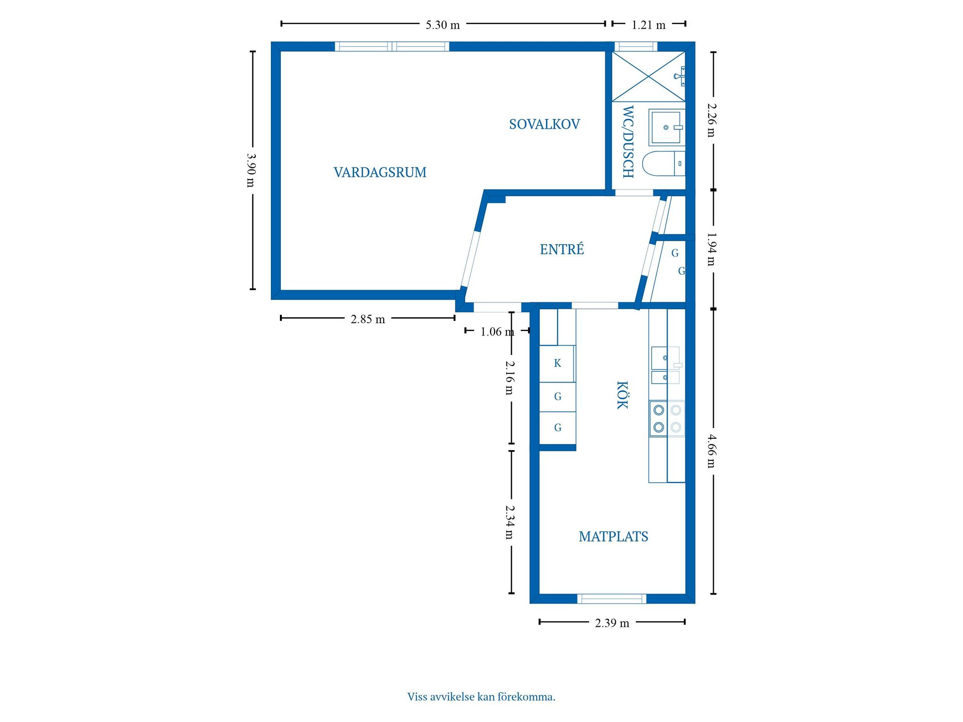 Bostadsrätt, Zederslundsgatan 9B, 2 vån, Centralt, Motala
