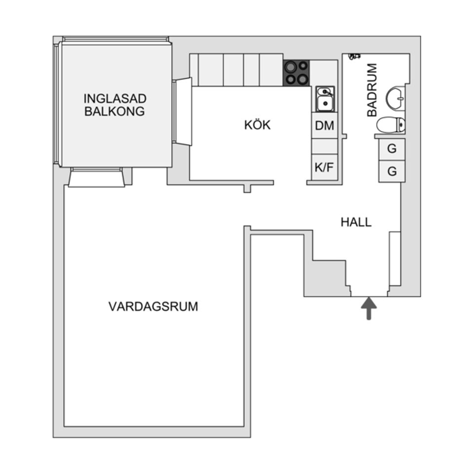 Bostadsrätt, Mellangatan 44A, Liljeholmen, Jönköping