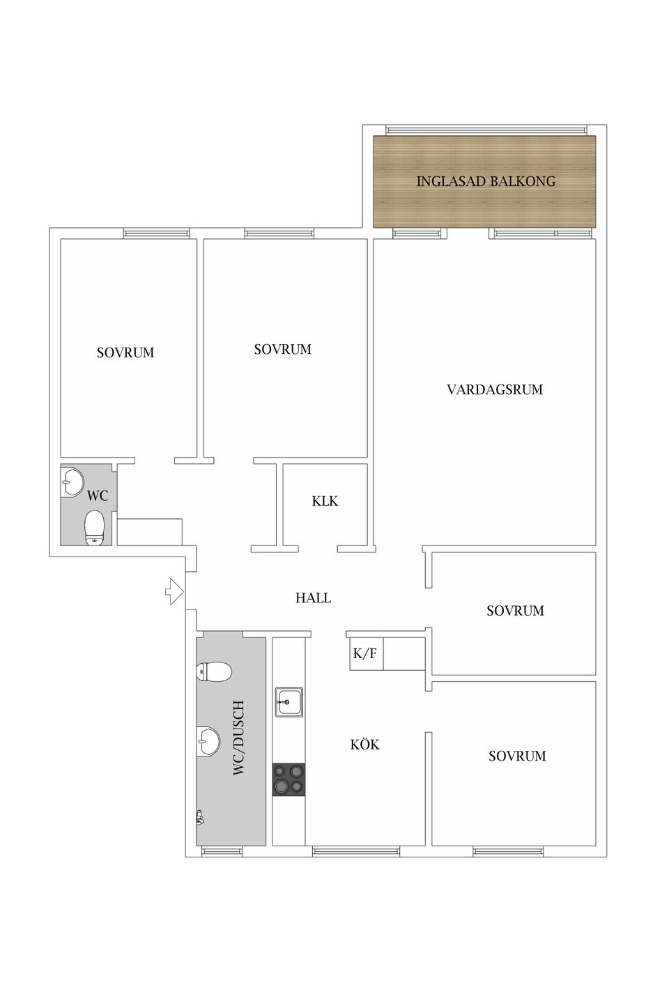 Bostadsrätt, Lertäktsvägen 2D, Östra Gärdet, Falkenberg