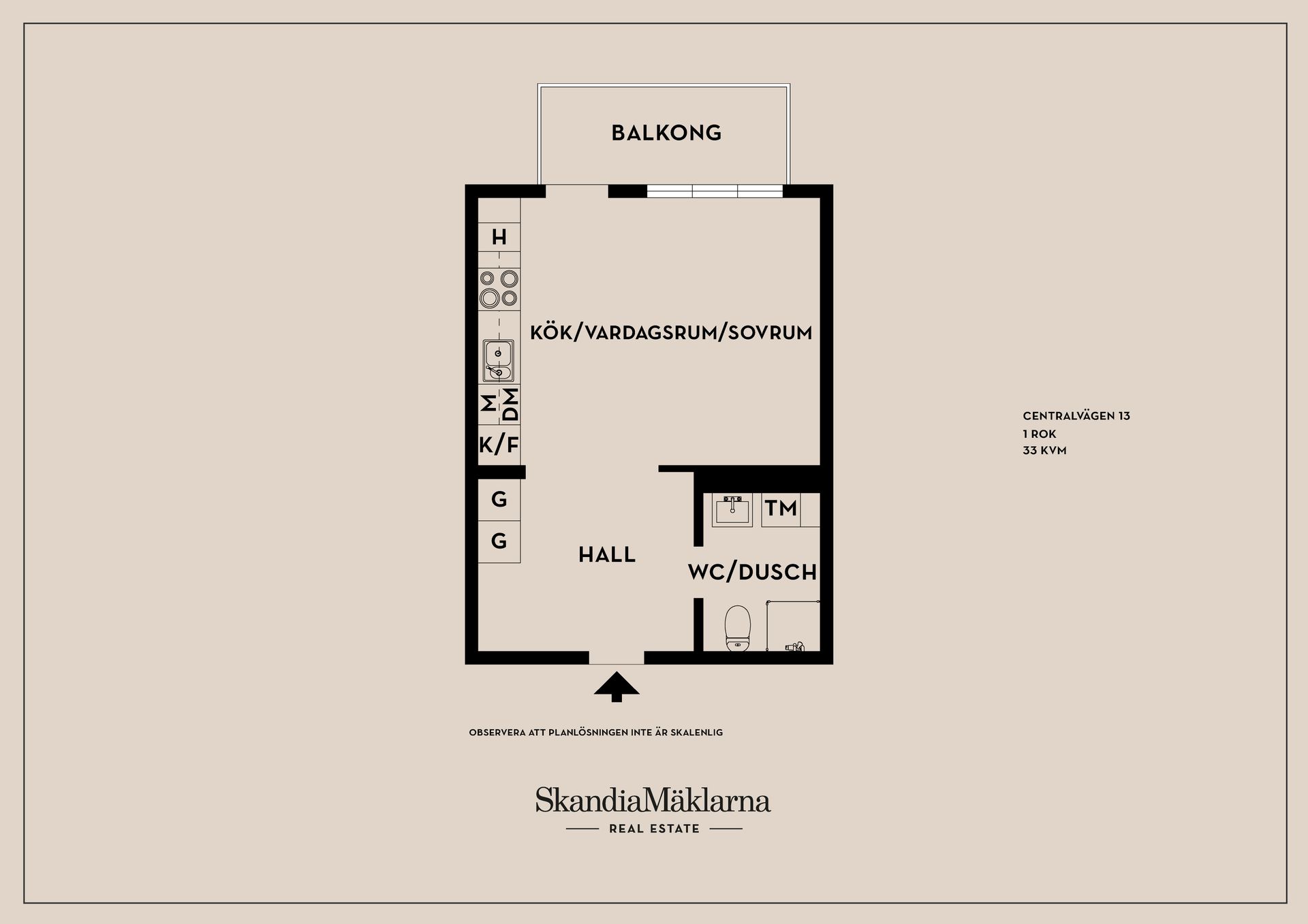 Bostadsrätt, Centralvägen 13, Centrala Huddinge, Huddinge