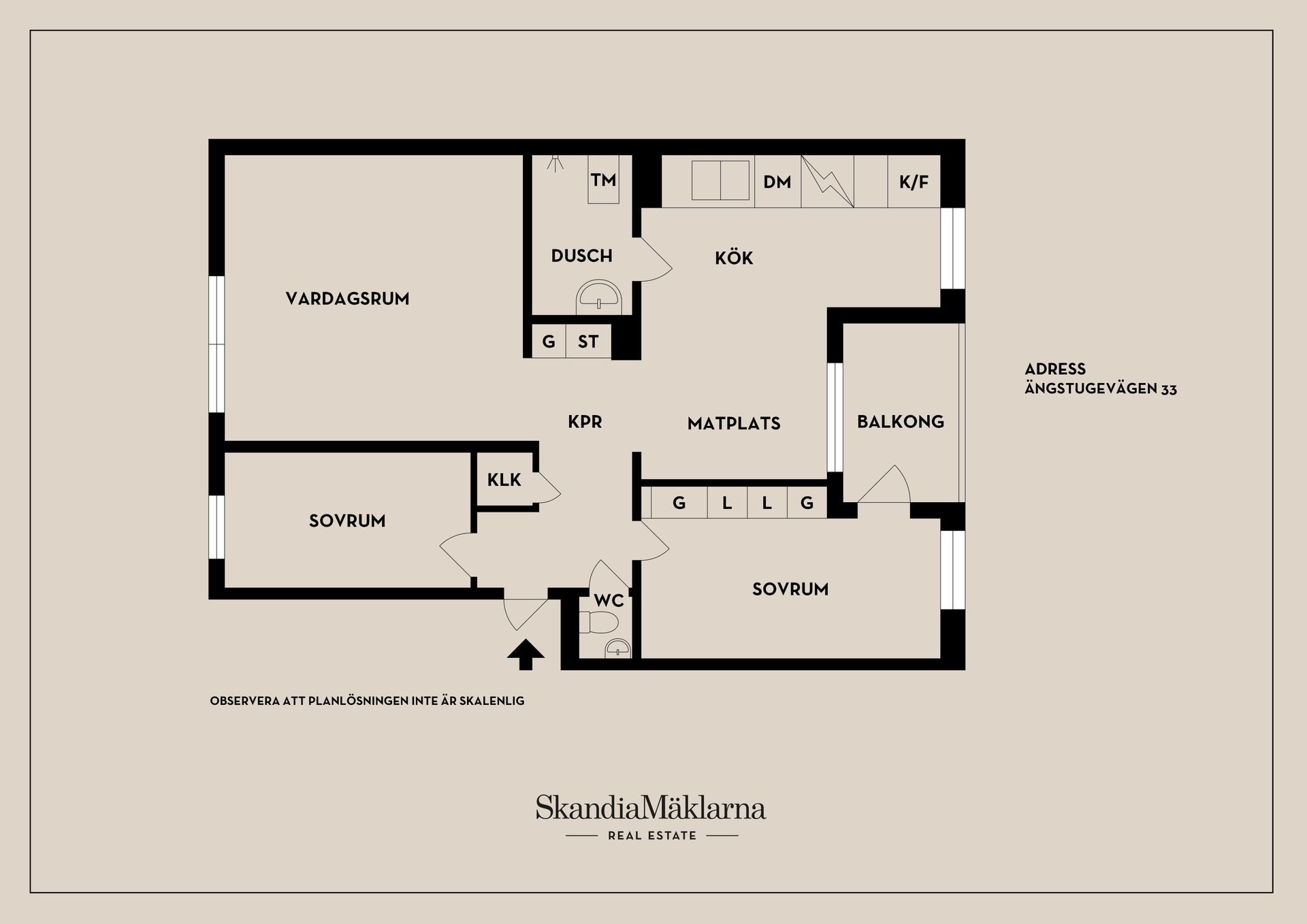 Bostadsrätt, Ängstugevägen 33, Rosenkälla, Nyköping