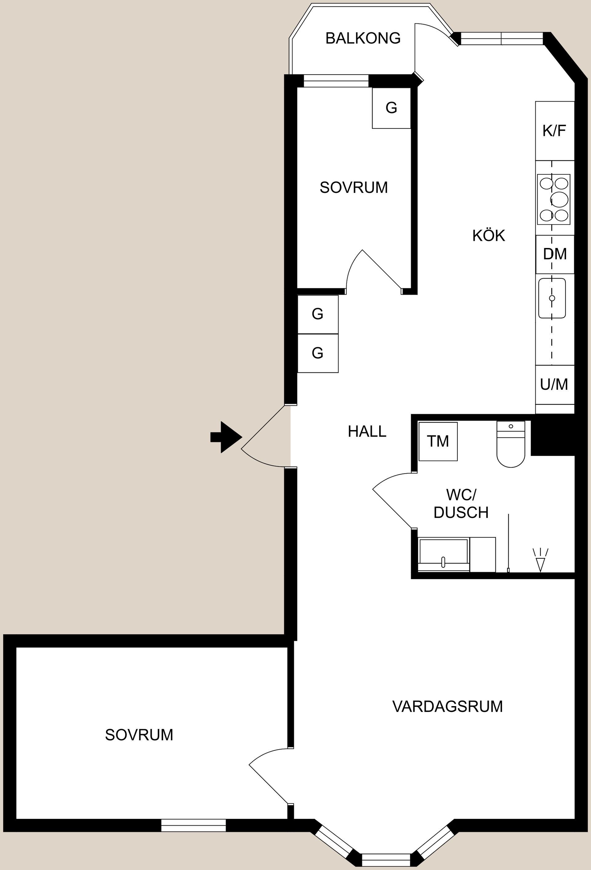 Bostadsrätt, Sandgatan 24A, Centralt, Norrköping