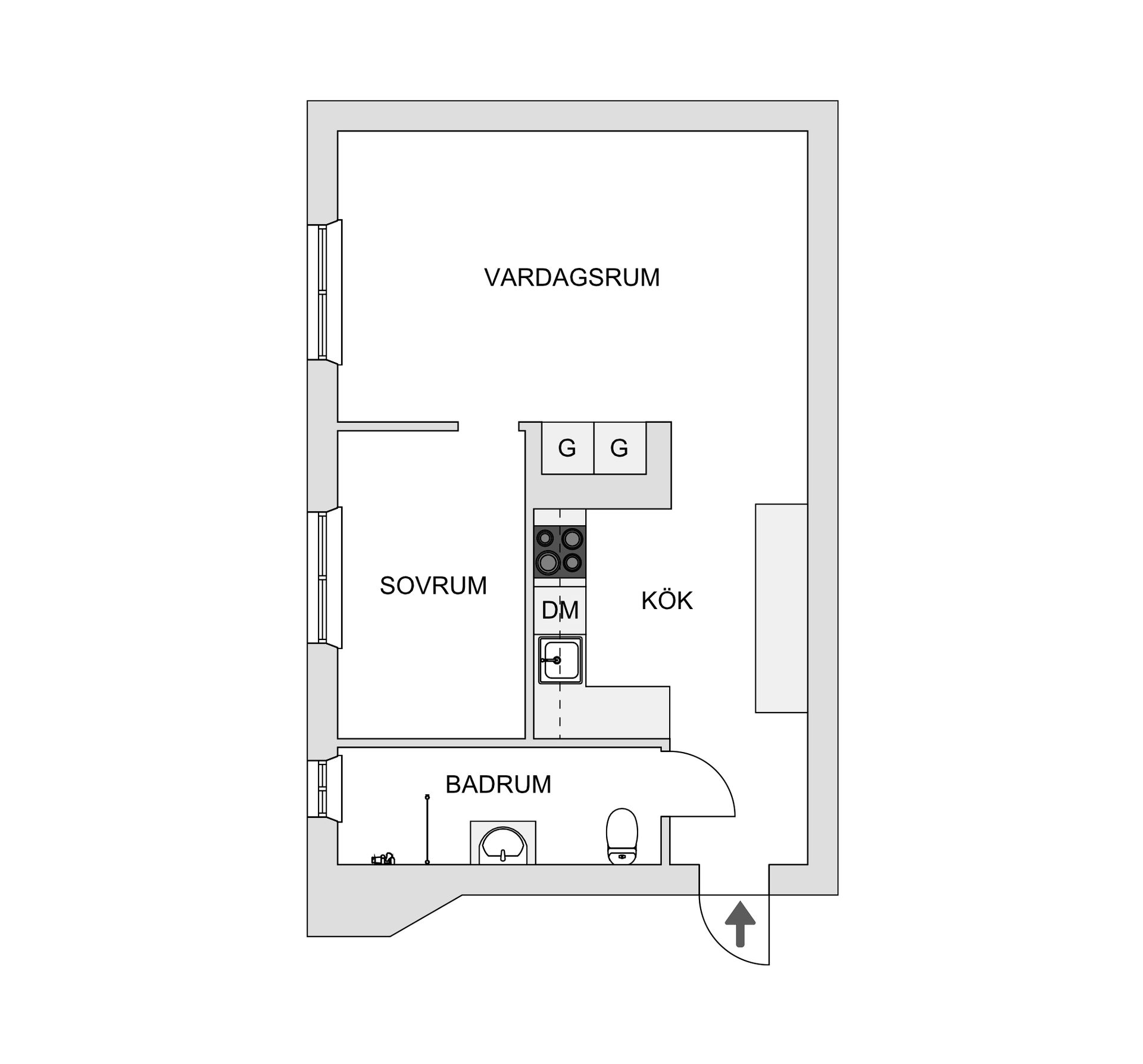 Bostadsrätt, Nygatan 14, Haga, Karlstad
