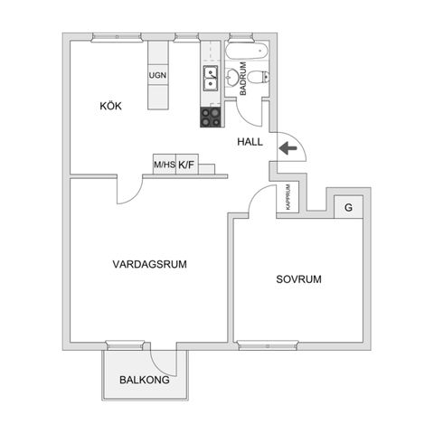 Bostadsrätt, Nya Tanneforsvägen 29B, Tannefors, Linköping