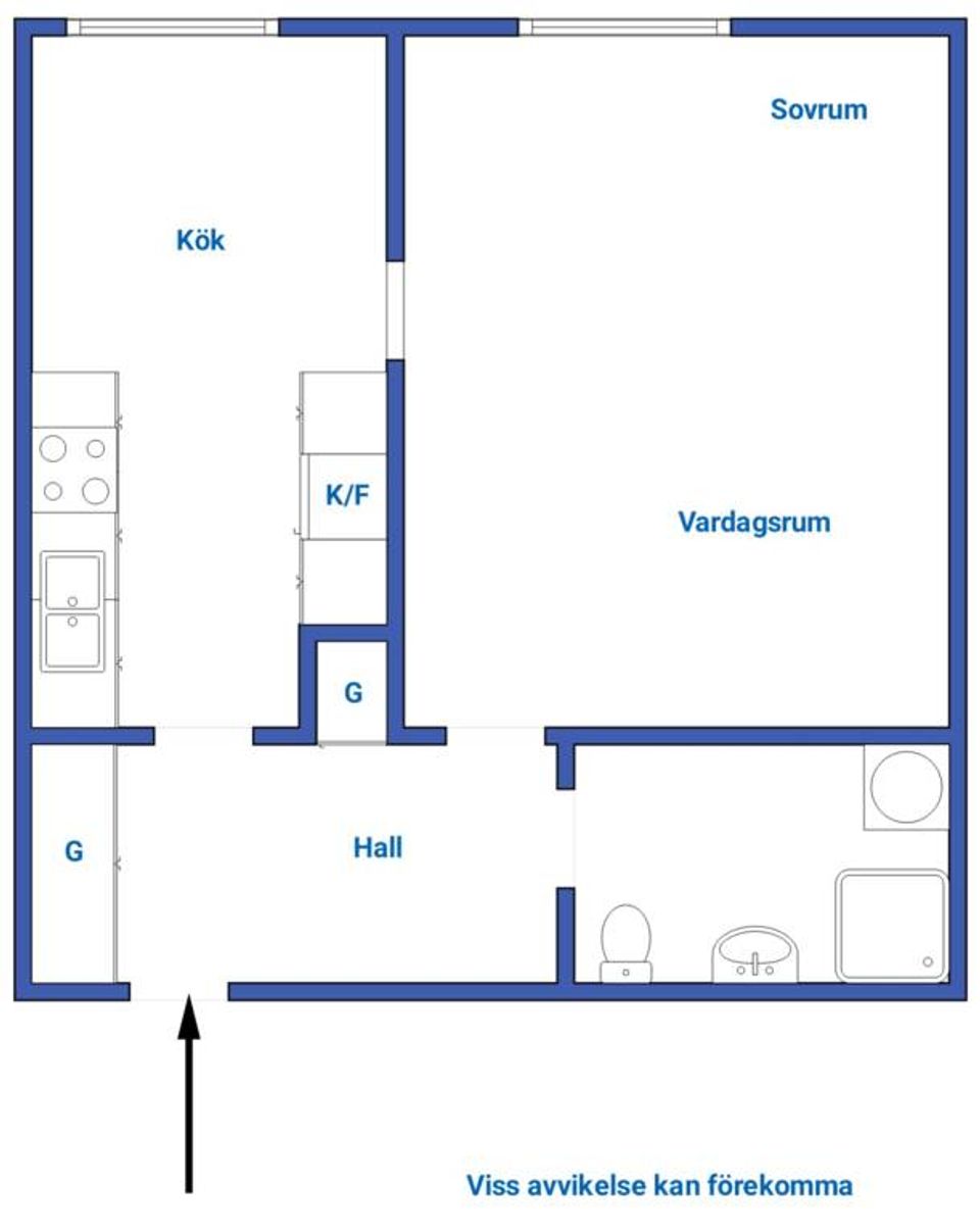 Bostadsrätt, Tians väg 18C, Centralt, Bromölla