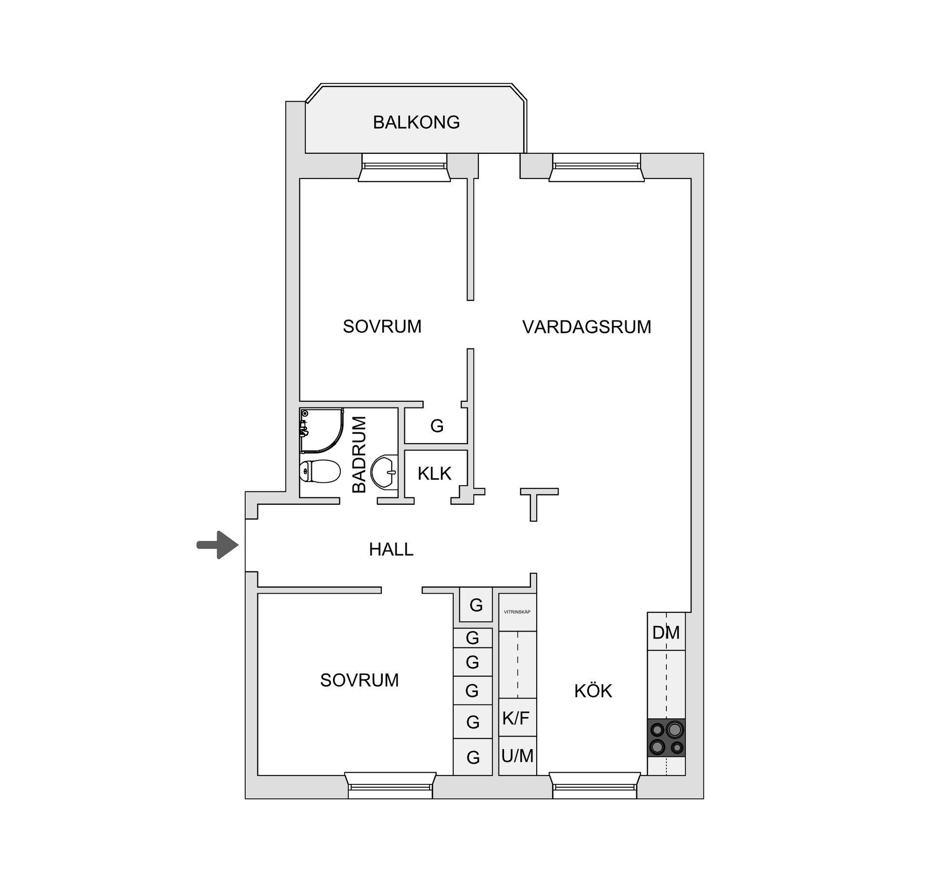 Bostadsrätt, Barnhemsgatan 26, Sjöbo, Borås