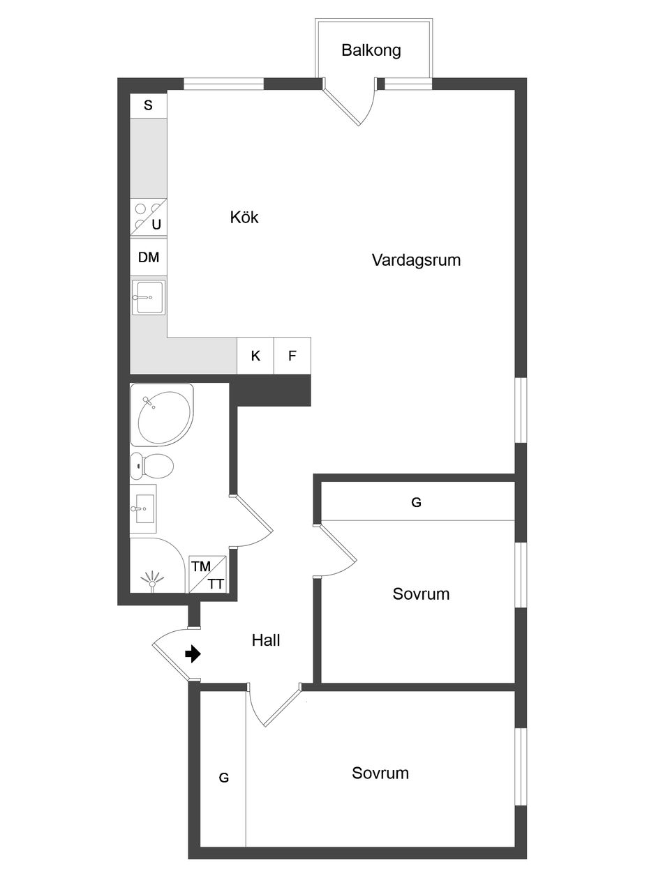 Bostadsrätt, Bondegatan 6, Katrineholm