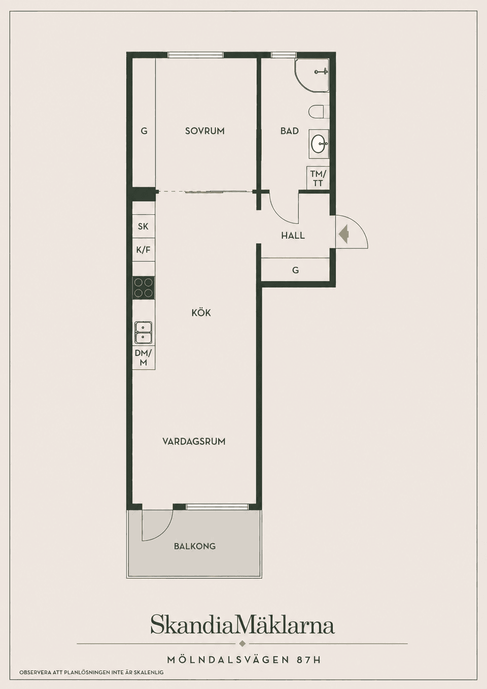 Bostadsrätt, Mölndalsvägen 87H, Almedal - Centrum, Göteborg