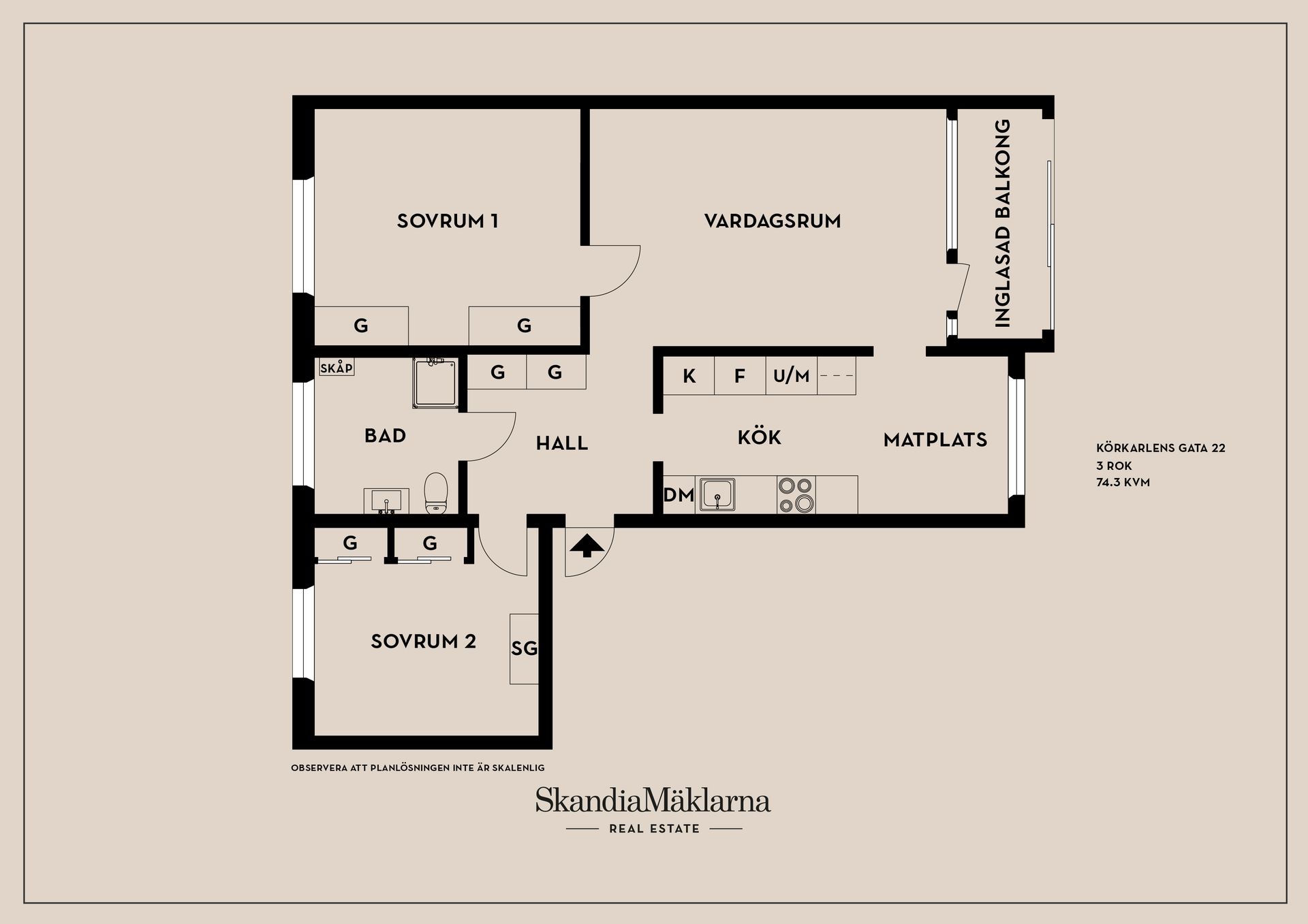 Bostadsrätt, Körkarlens gata 22, Backa / Hisings Backa, Göteborg