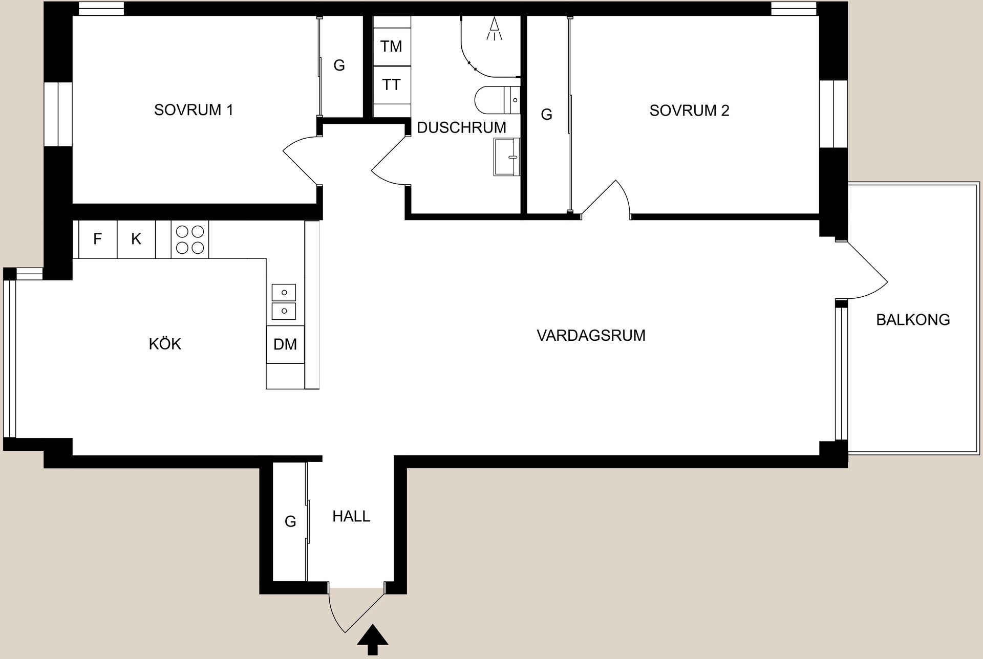 Bostadsrätt, Godsgatan 7, Centralt, Norrköping