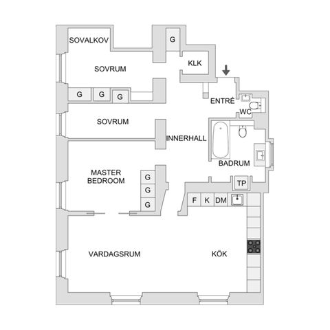 Bostadsrätt, Sankt Eriksgatan 100, 2 tr, Vasastan, Stockholm