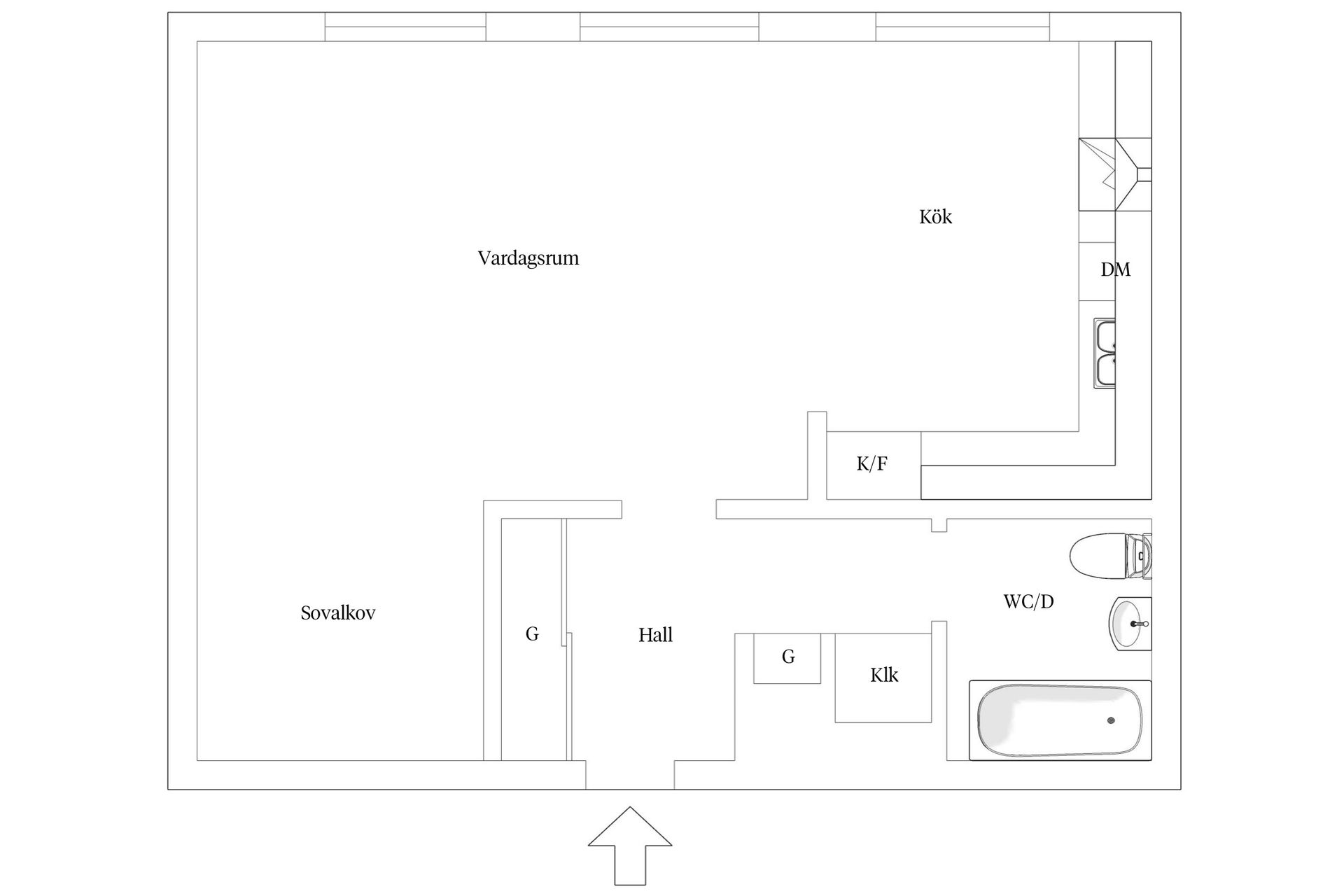 Bostadsrätt, Liedbergsgatan 37C, Centrum, Växjö