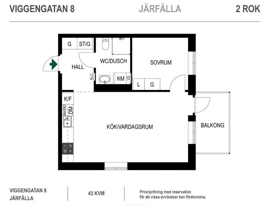 Bostadsrätt, Viggengatan 8, Barkarbystaden, Järfälla