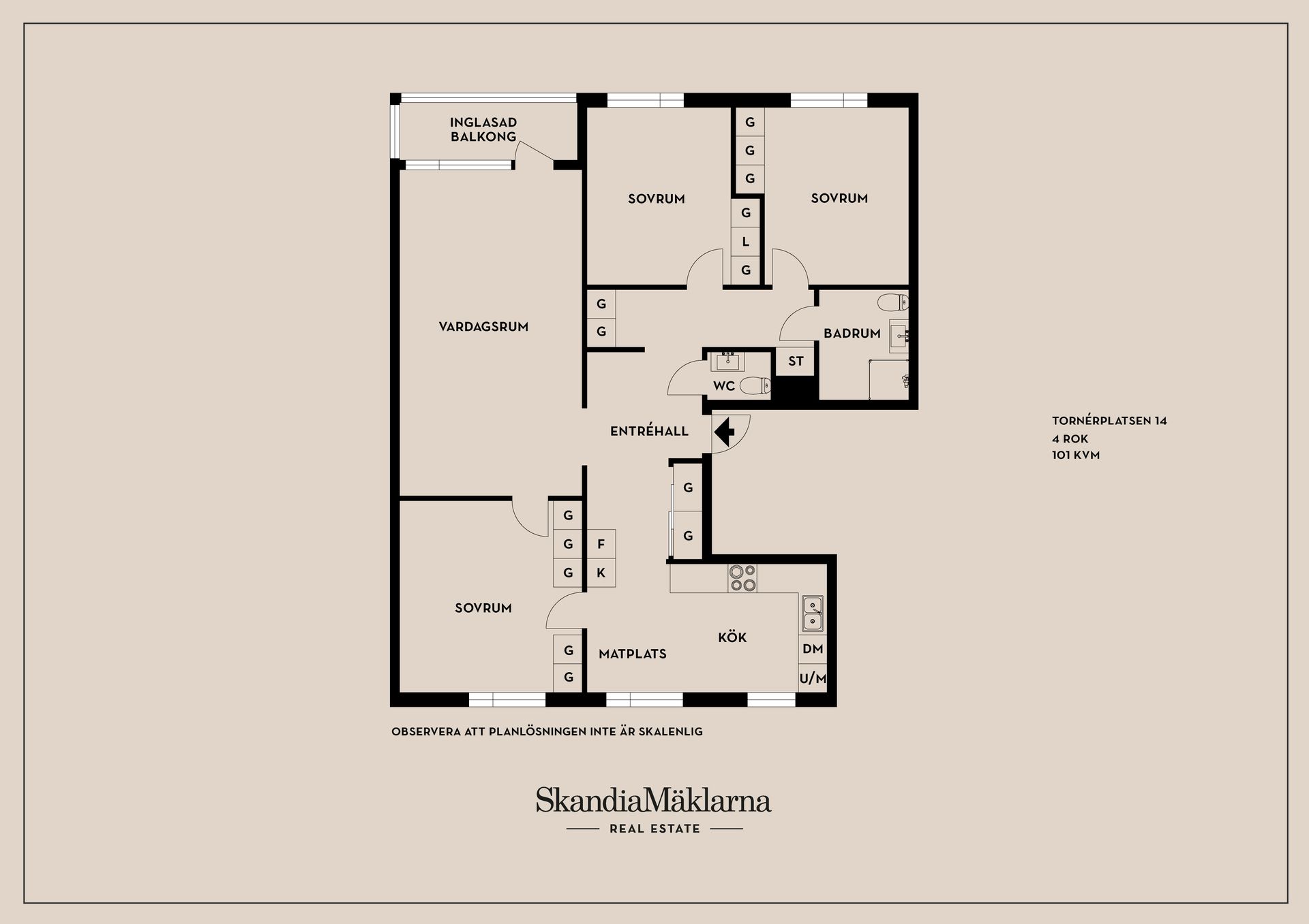 Bostadsrätt, Tornérplatsen 14, Jakobsberg, Järfälla
