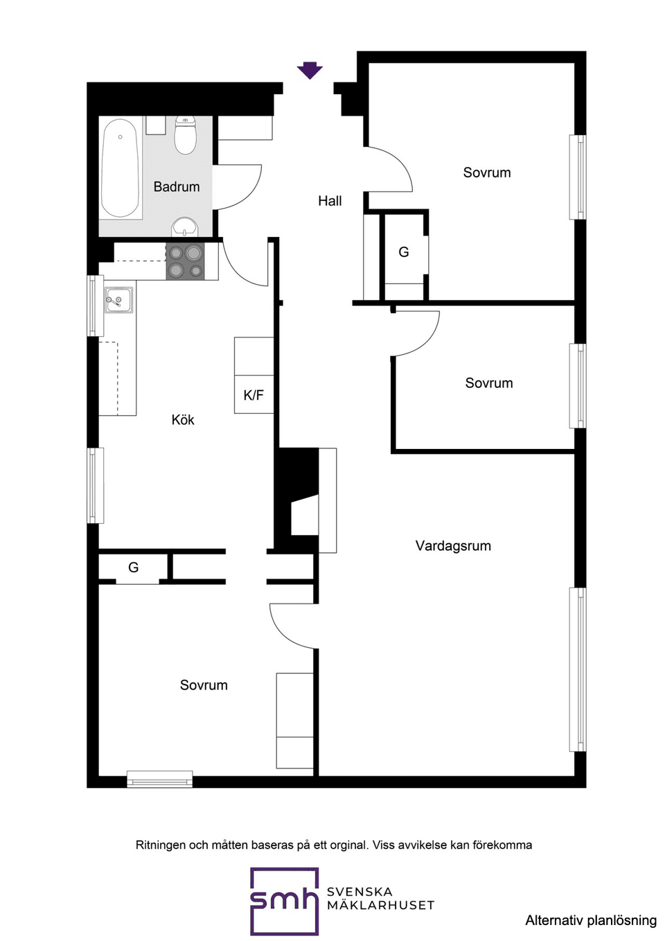 Bostadsrätt, Sareksvägen 18, Bromma / Traneberg, Stockholm