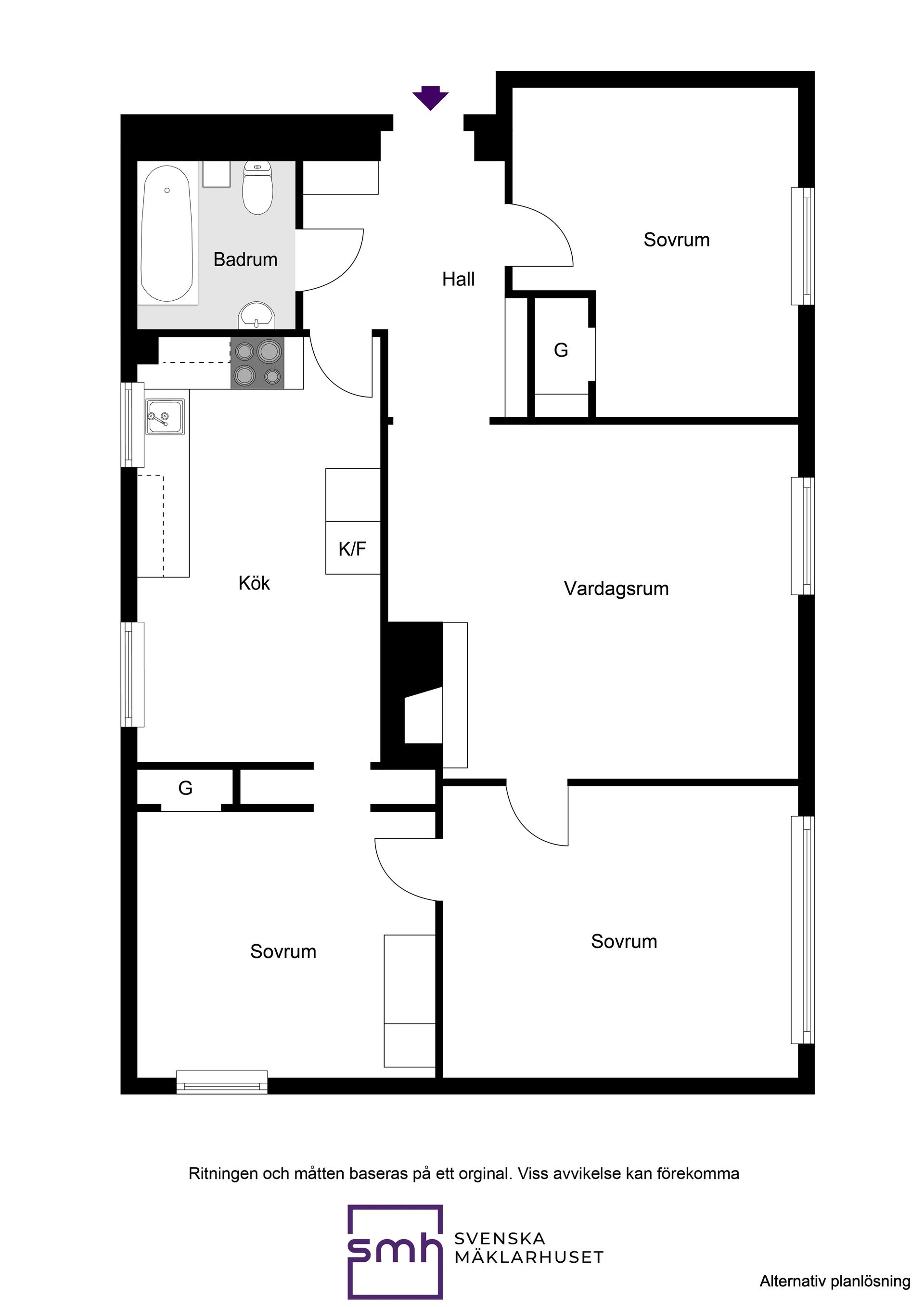 Bostadsrätt, Sareksvägen 18, Bromma / Traneberg, Stockholm