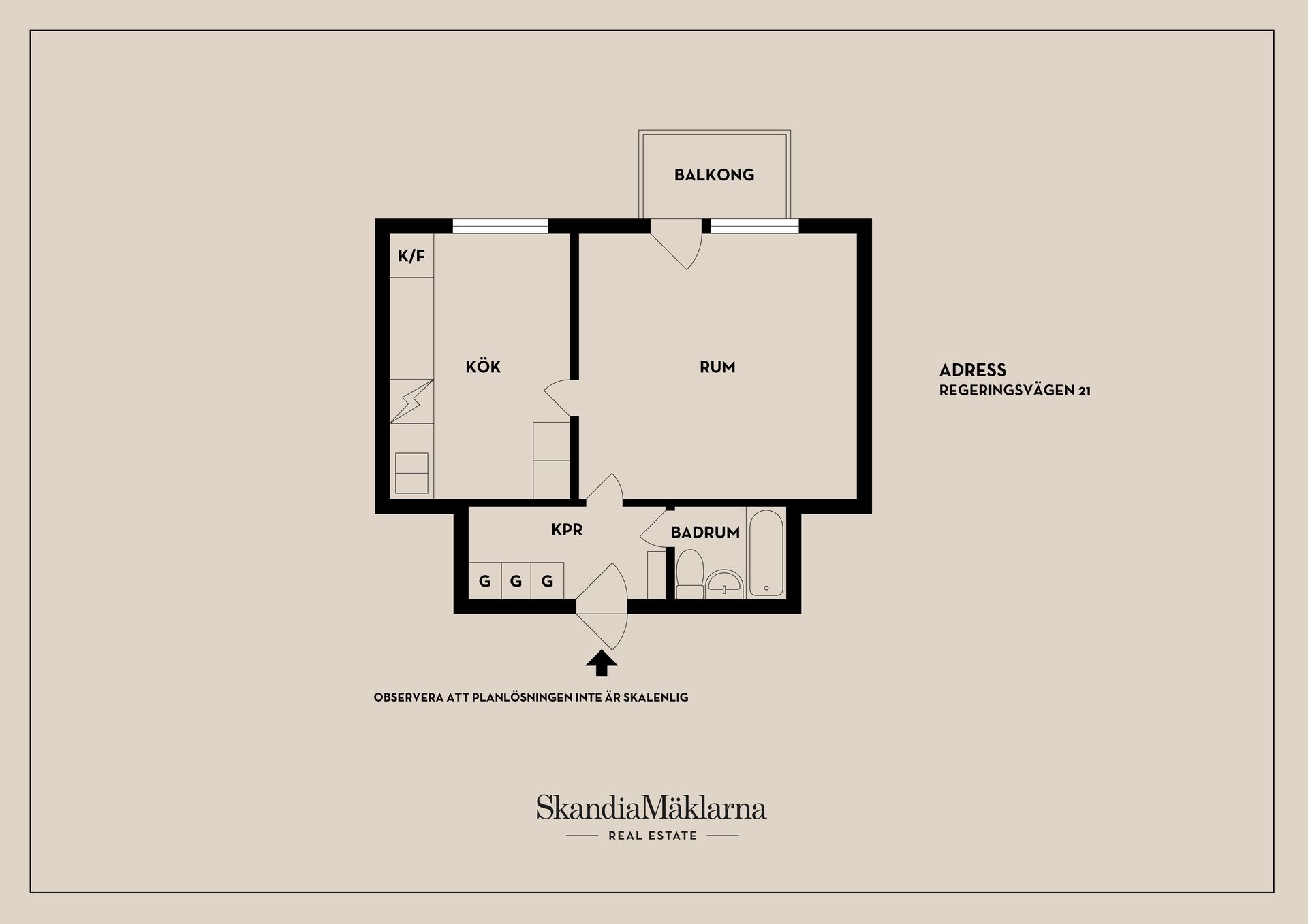 Bostadsrätt, Regeringsvägen 21, Oppeby, Nyköping