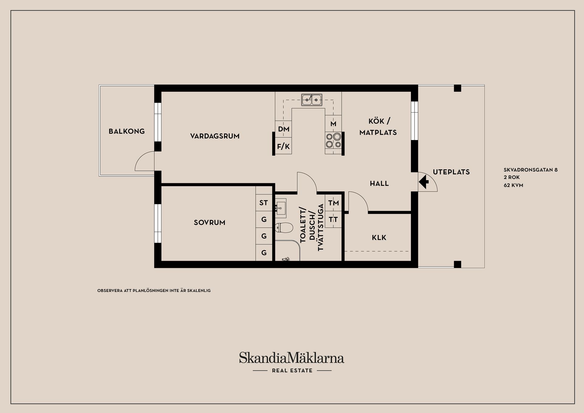 Bostadsrätt, Skvadronsgatan 8, Södra Ekkällan, Linköping
