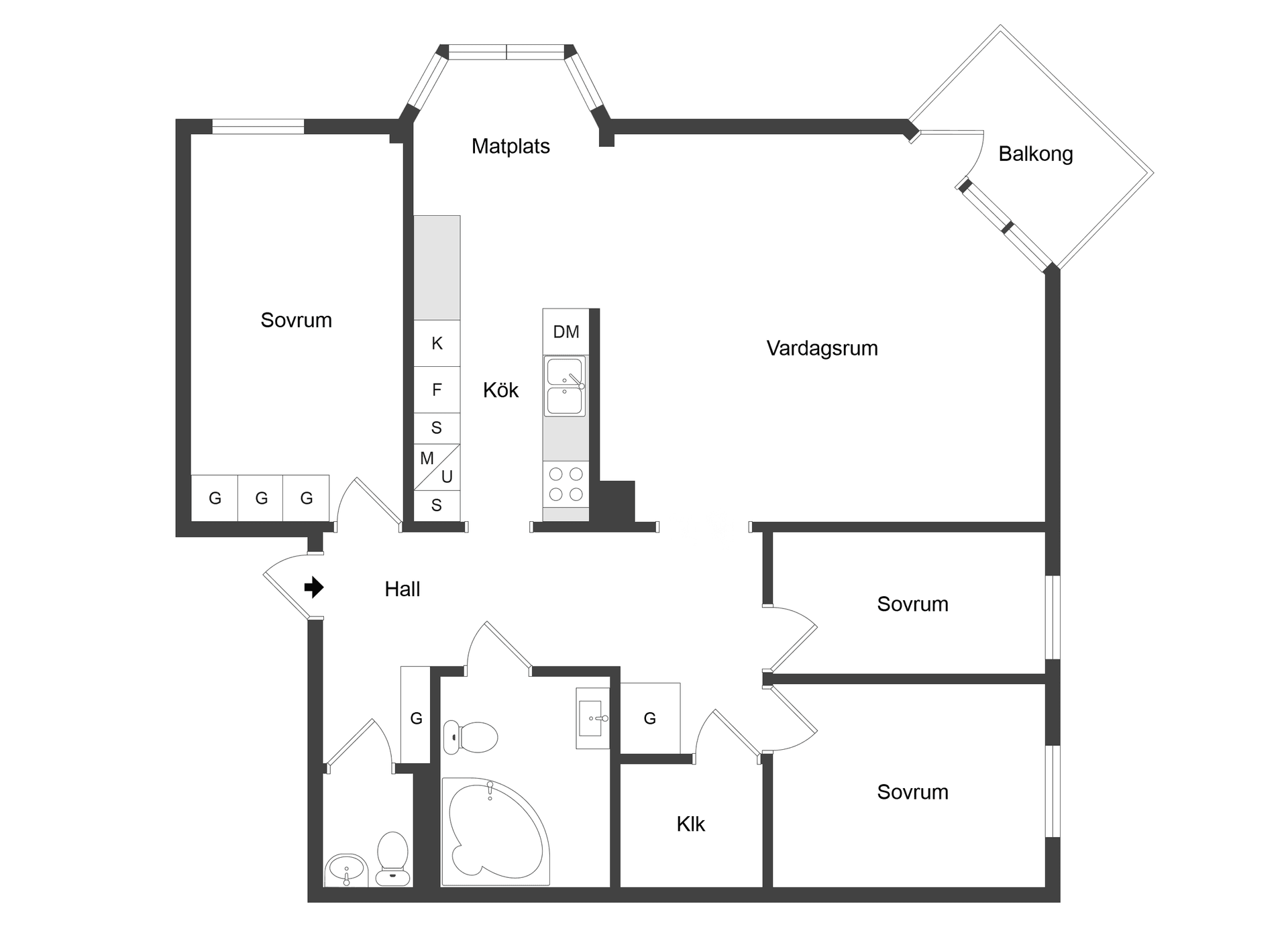 Bostadsrätt, Sandgatan 24D, Centralt/Norrtull, Norrköping